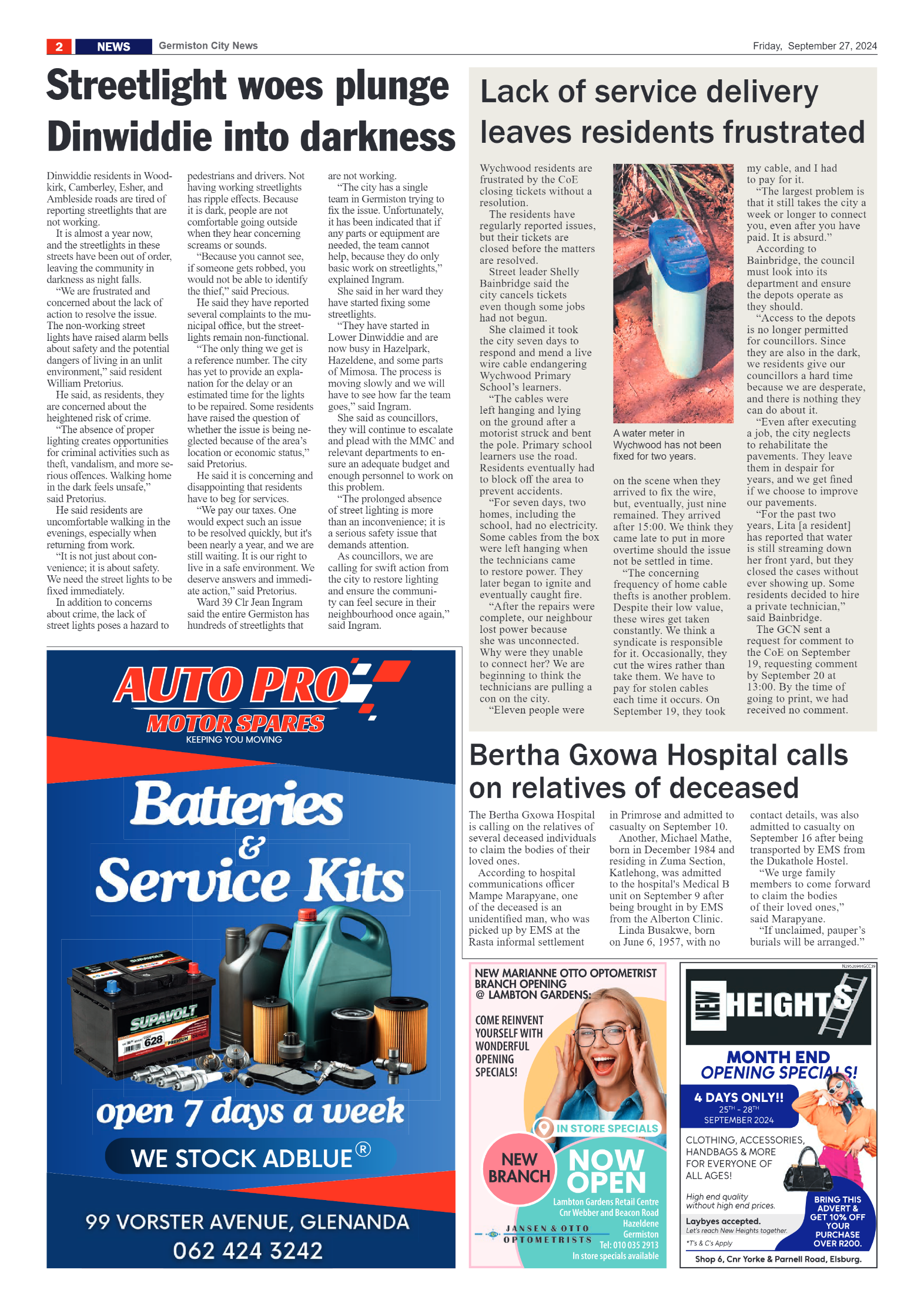 Germiston City News 27 September 2024 page 2