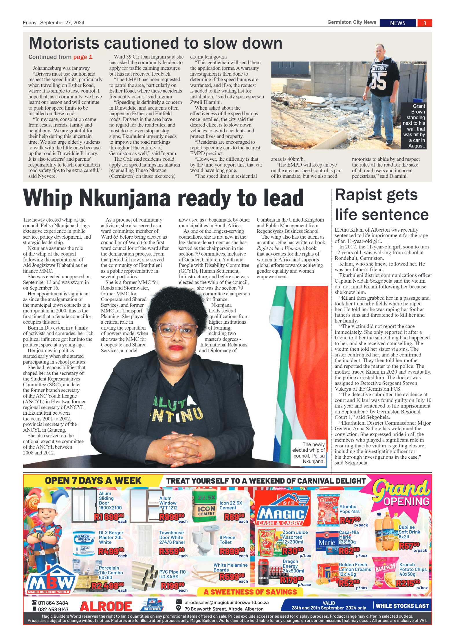 Germiston City News 27 September 2024 page 3