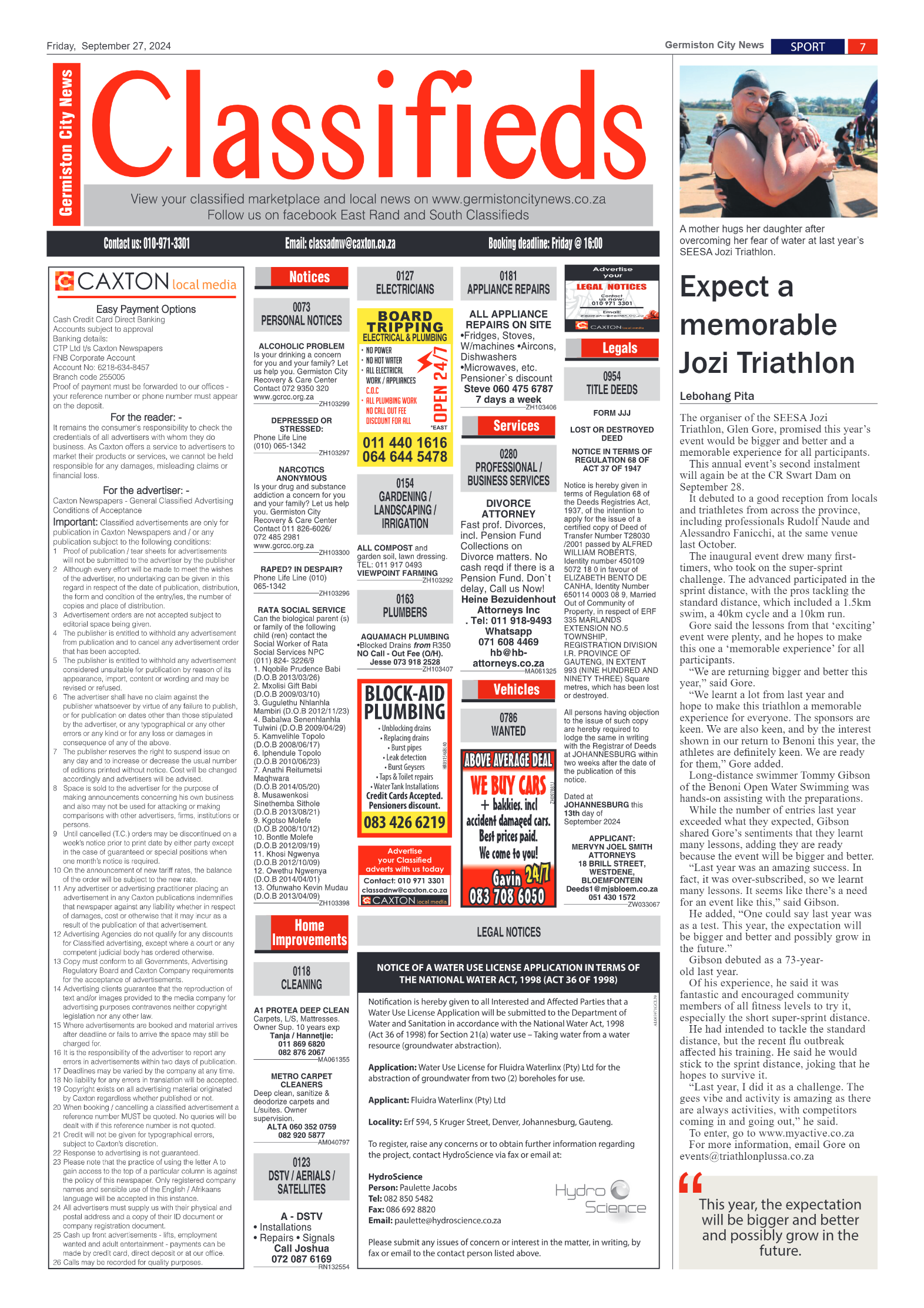 Germiston City News 27 September 2024 page 7
