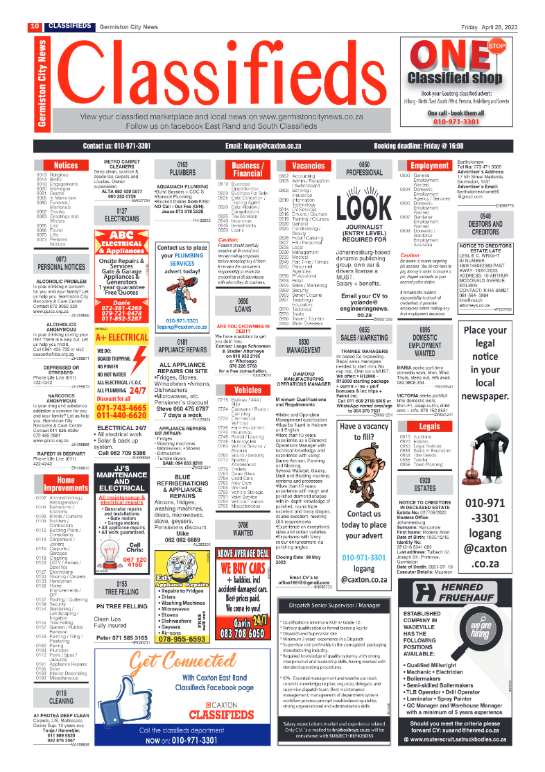 Germiston City News 28 April 2023 page 10