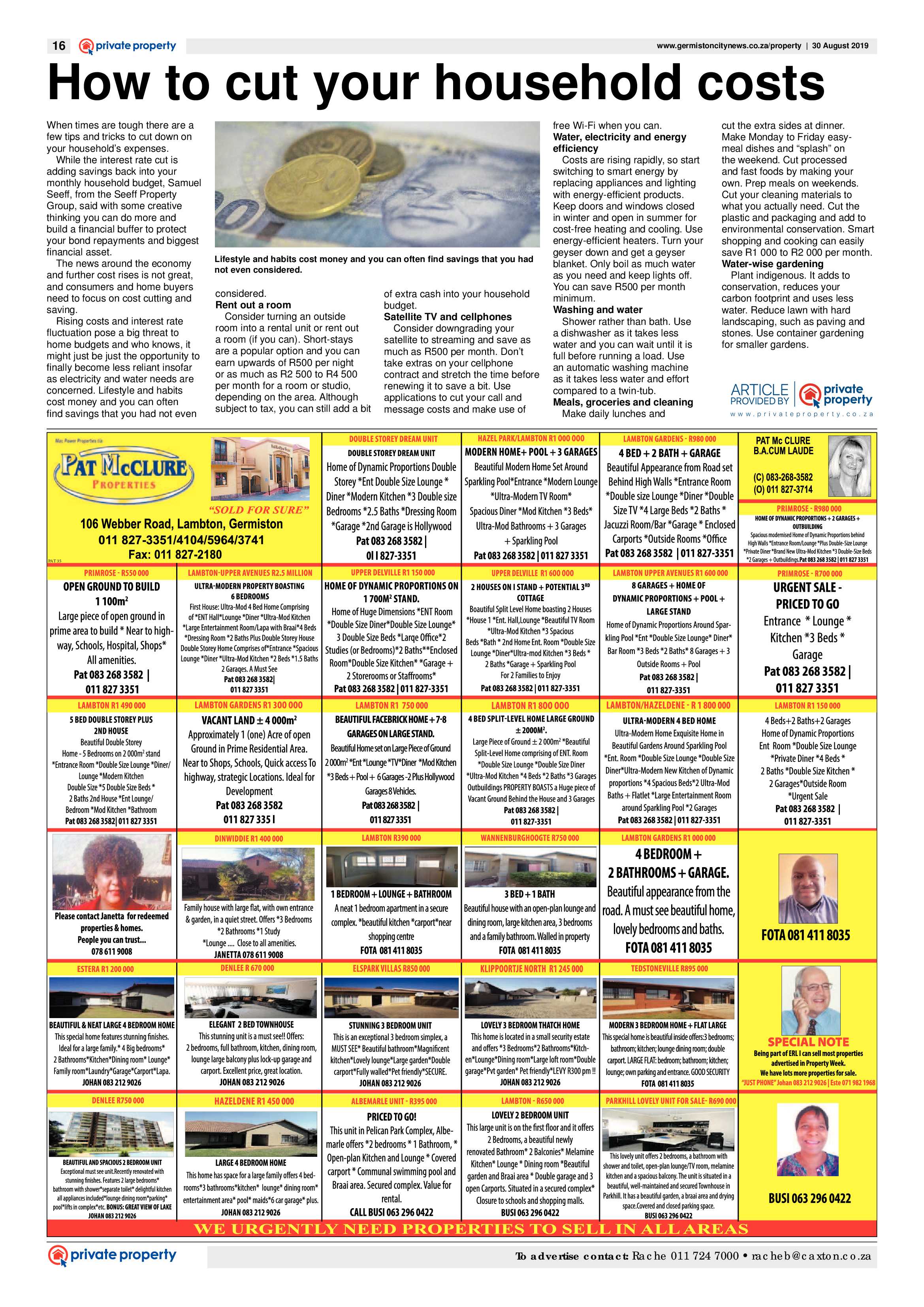 Germiston City News 28 August 2019 page 16