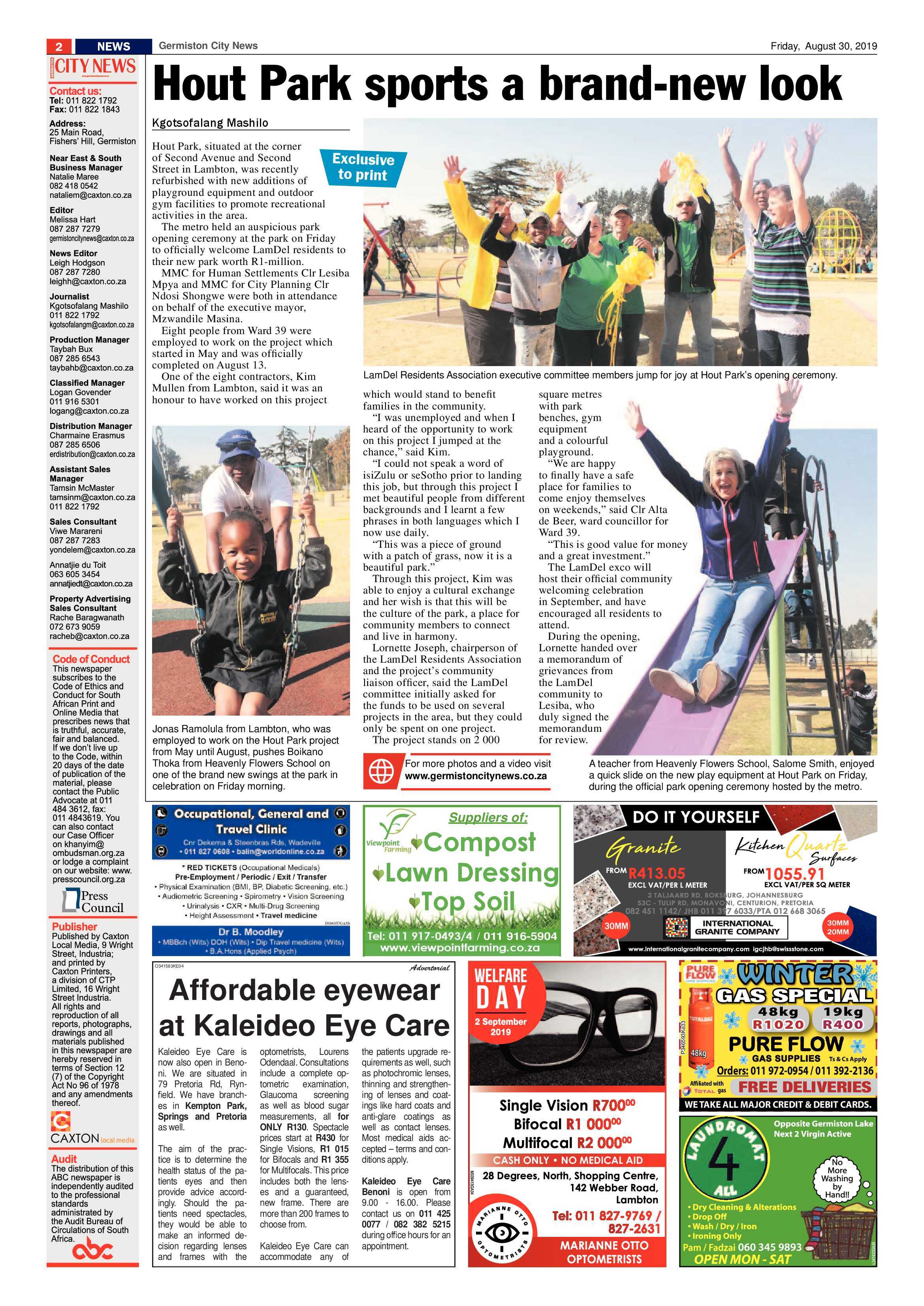 Germiston City News 28 August 2019 page 2