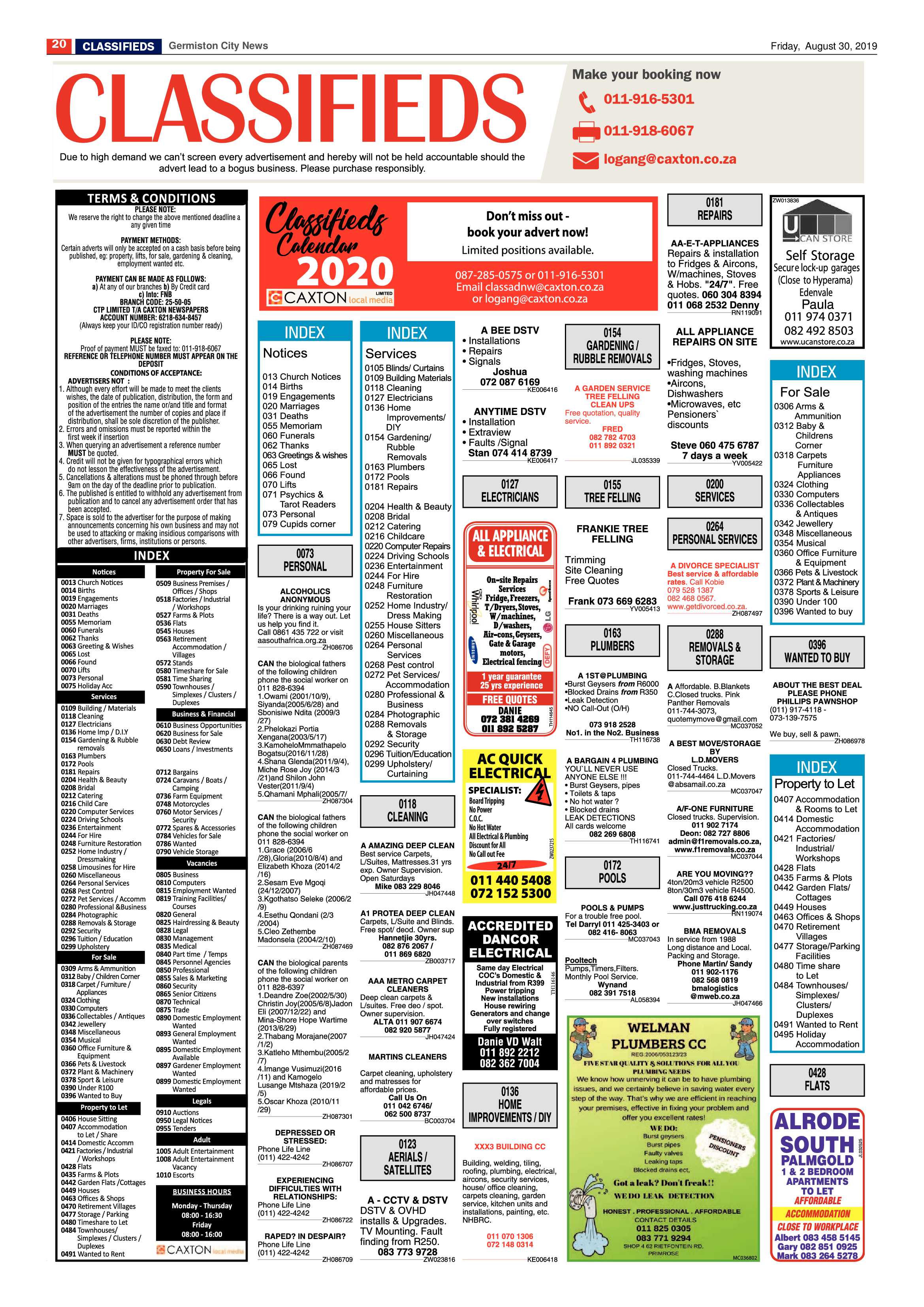 Germiston City News 28 August 2019 page 20