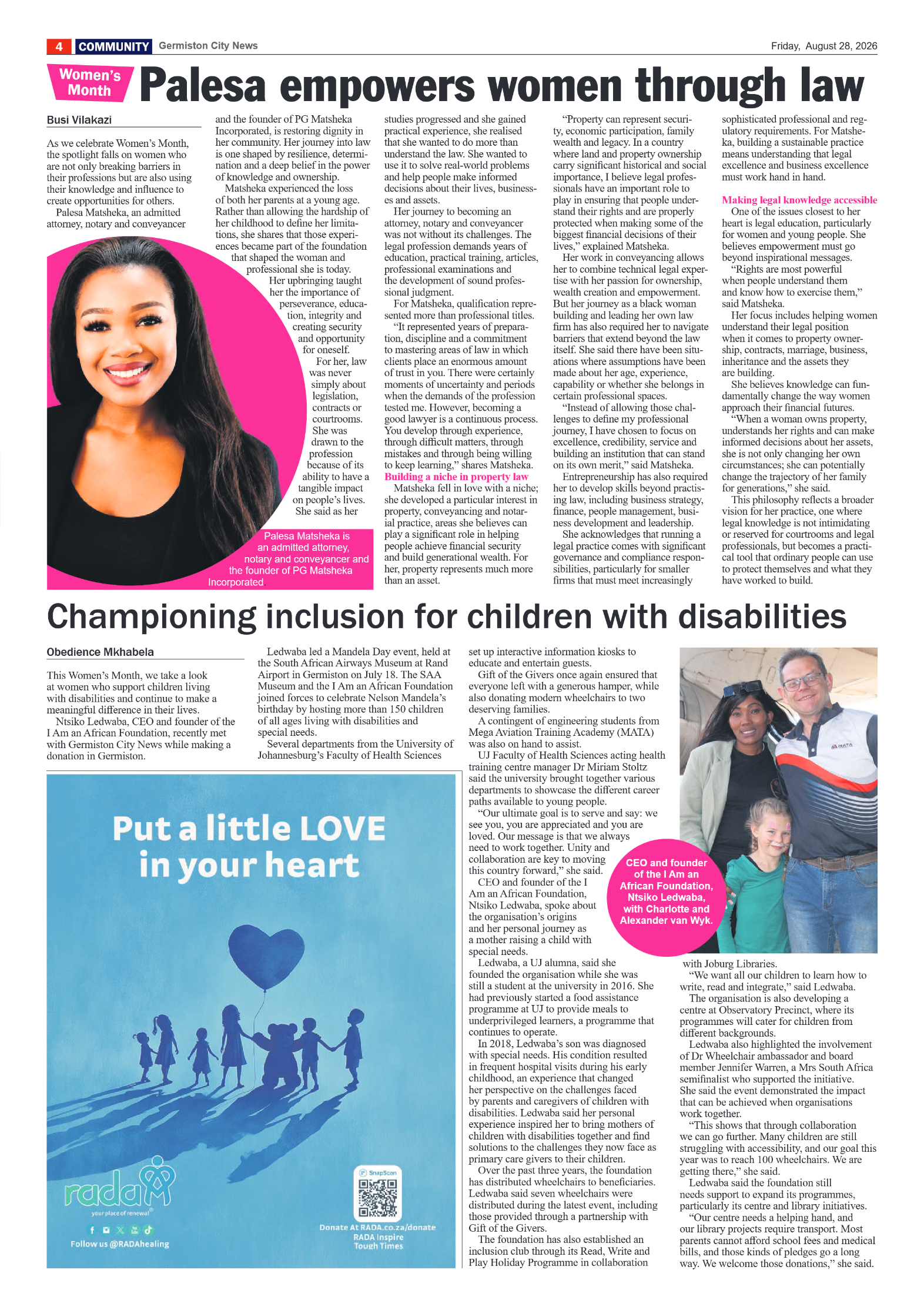 Germiston City News 28 August 2026 page 4