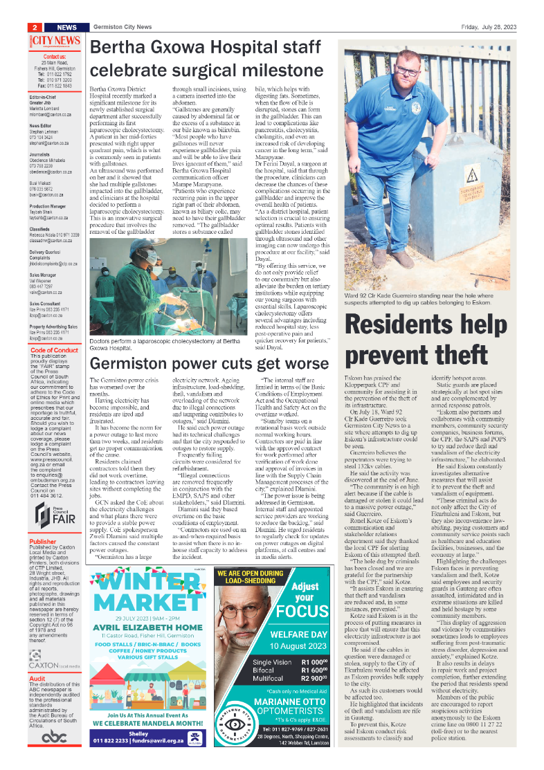 Germiston City News 28 July 2023 page 2