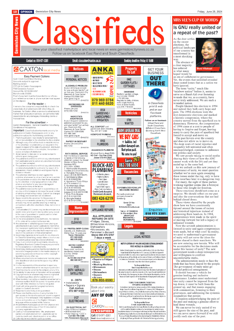 Germiston City News 28 June 2024 page 10