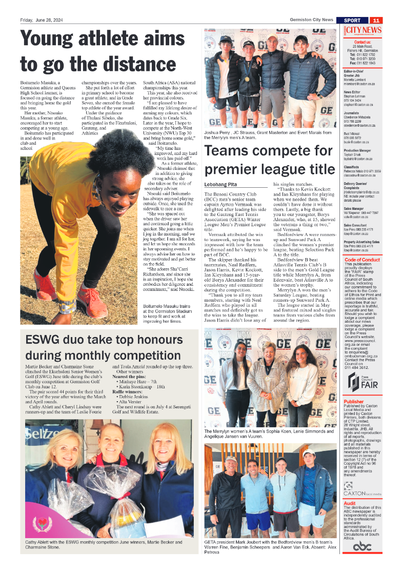 Germiston City News 28 June 2024 page 11