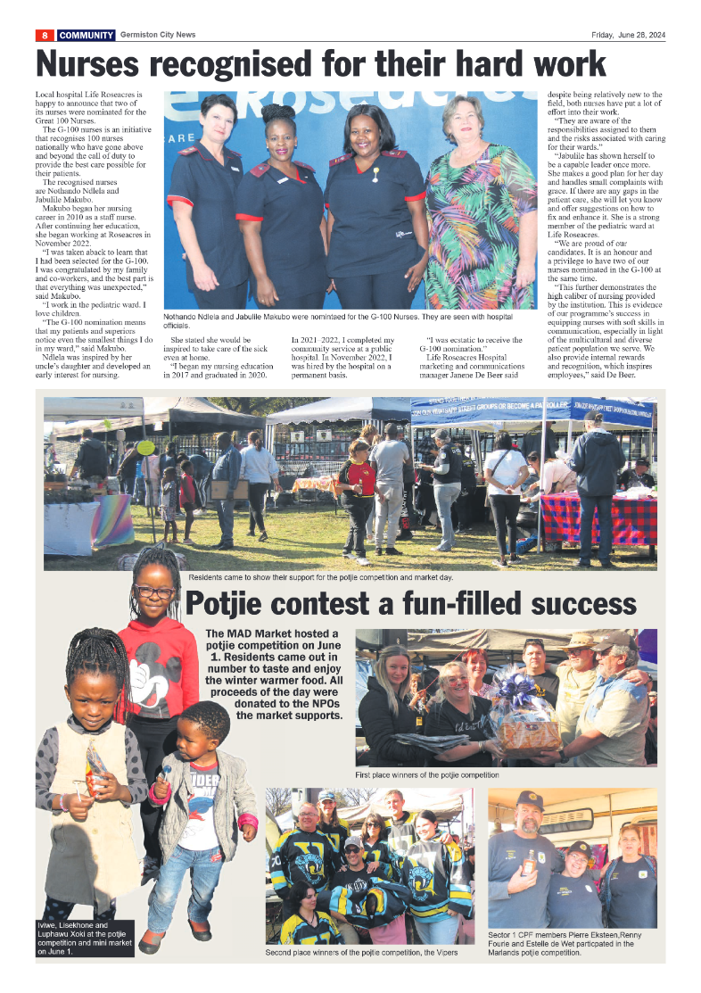Germiston City News 28 June 2024 page 8
