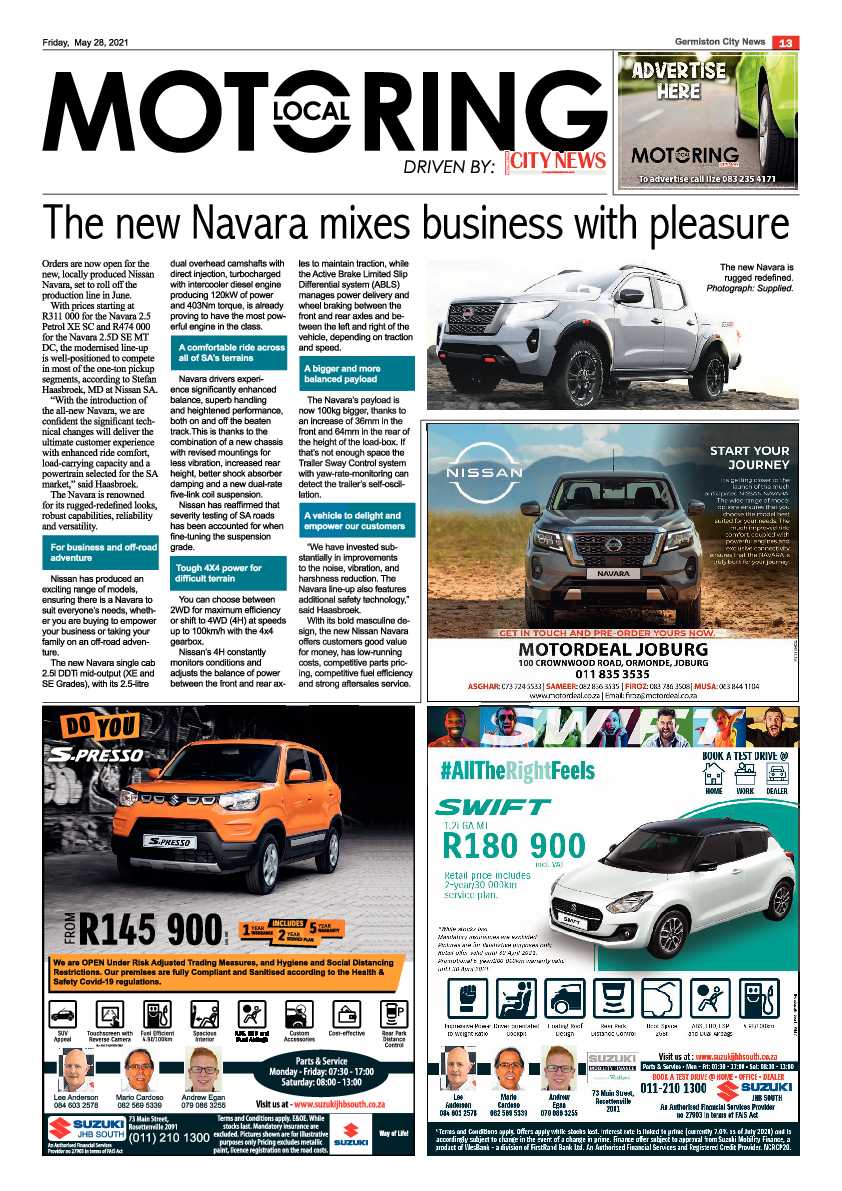 Germiston City News 28 May 2021 page 13