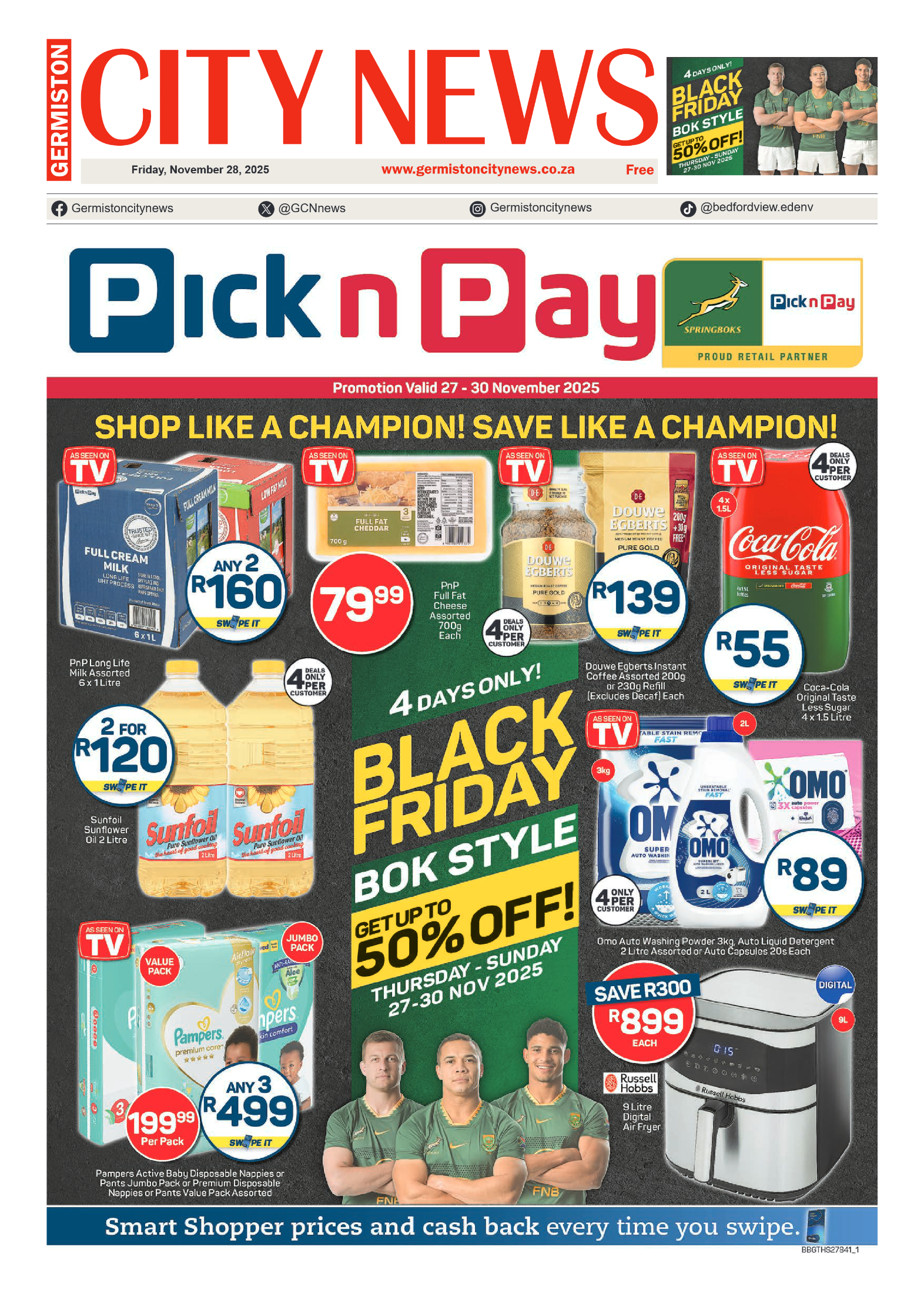 Germiston City News 28 November 2025 page 1