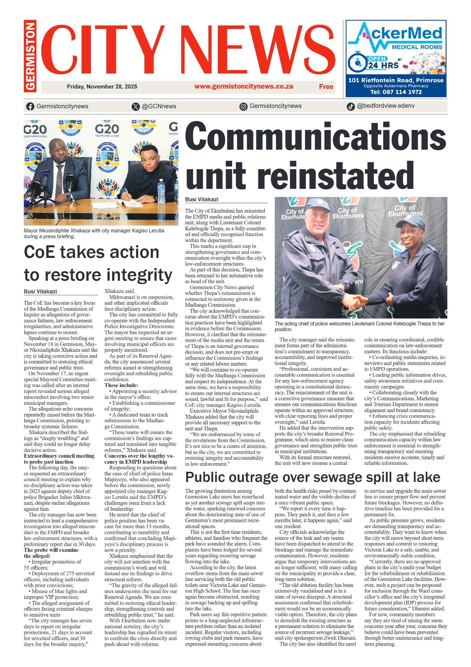 Germiston City News 28 November 2025 page 3