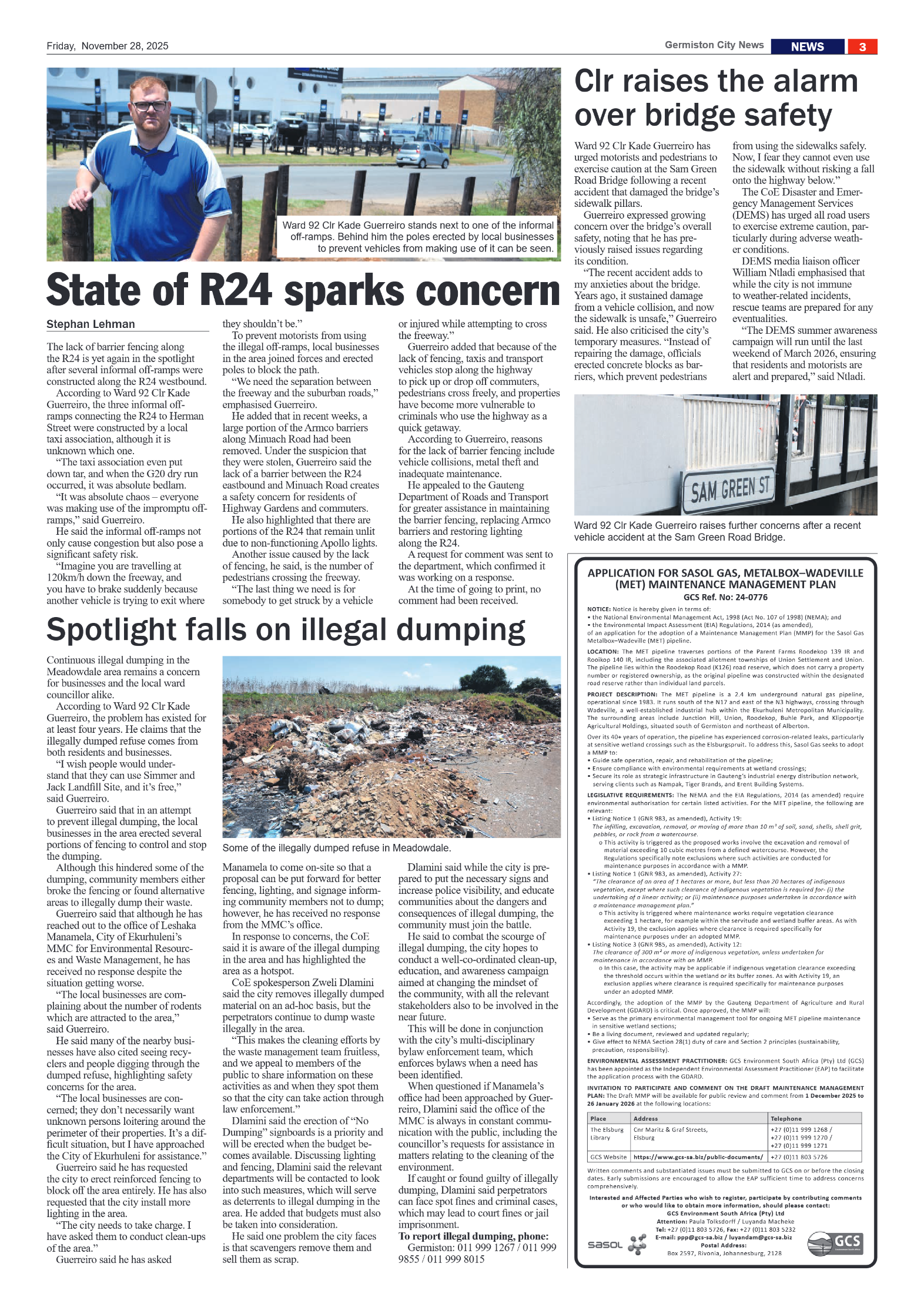 Germiston City News 28 November 2025 page 5