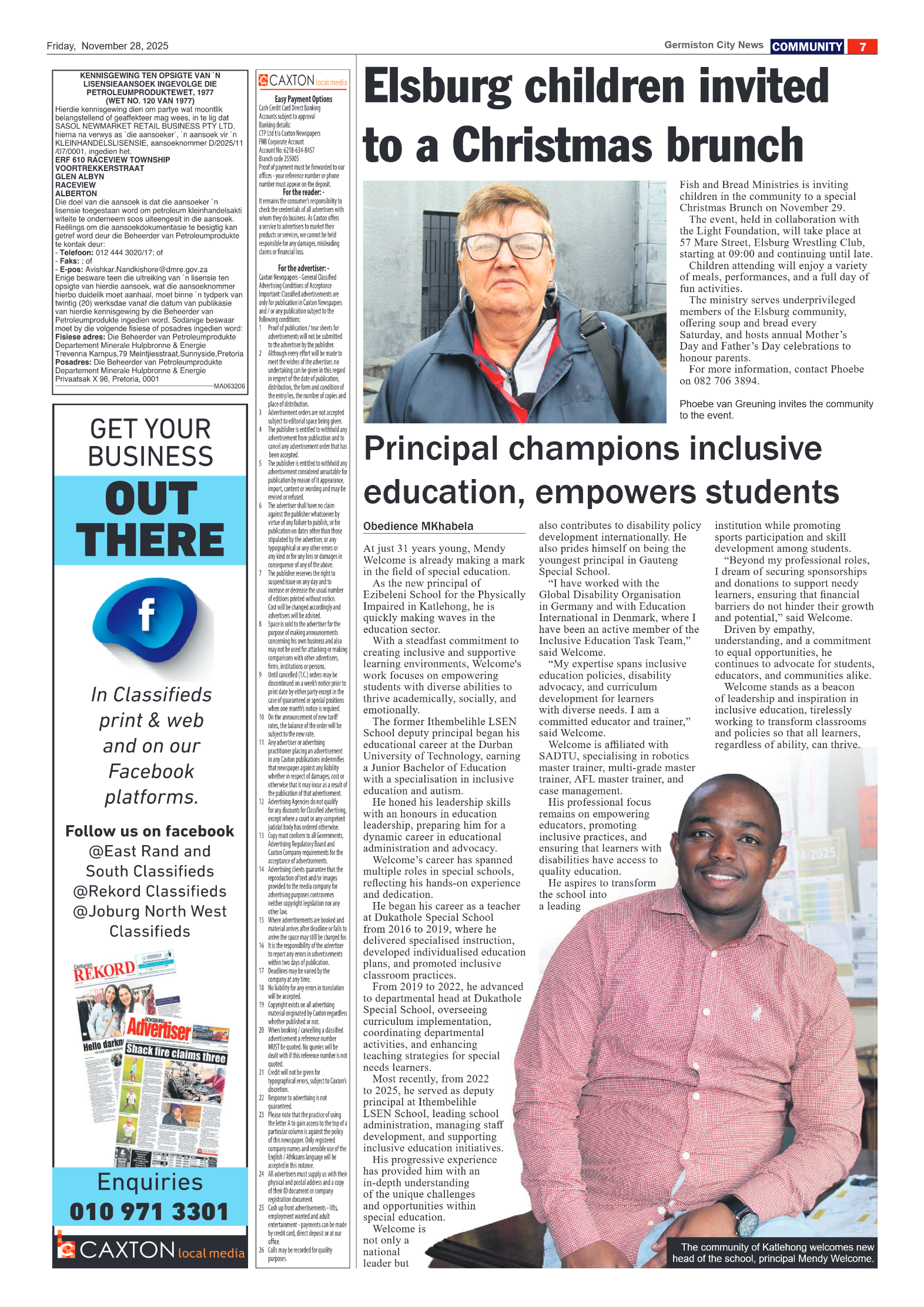 Germiston City News 28 November 2025 page 9