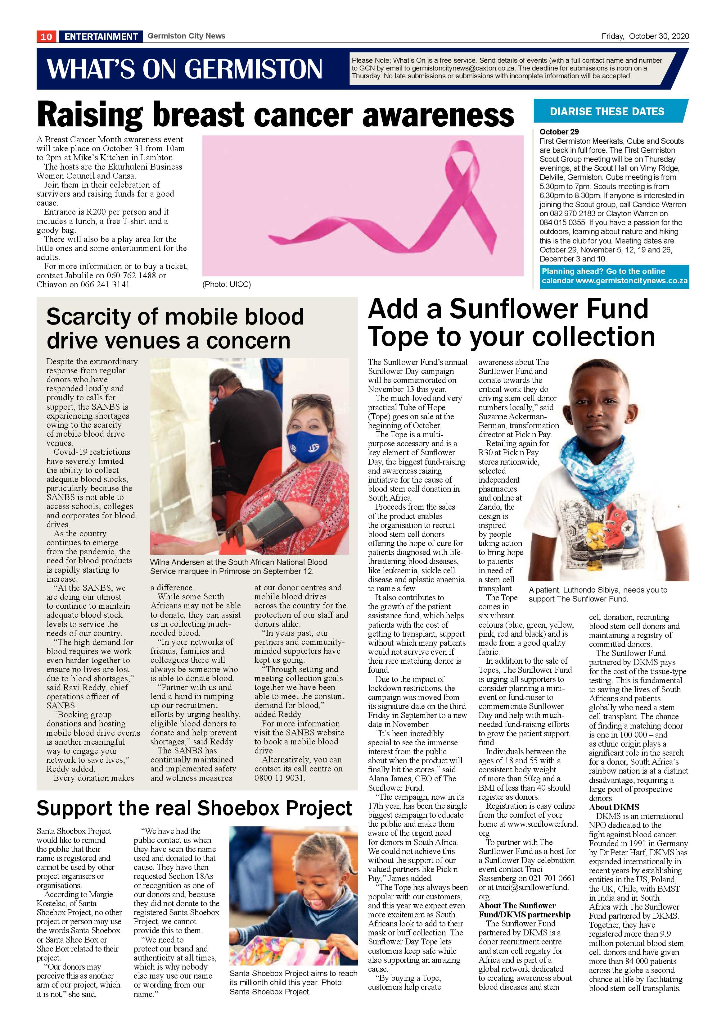 Germiston City News 28 October  2020 page 10