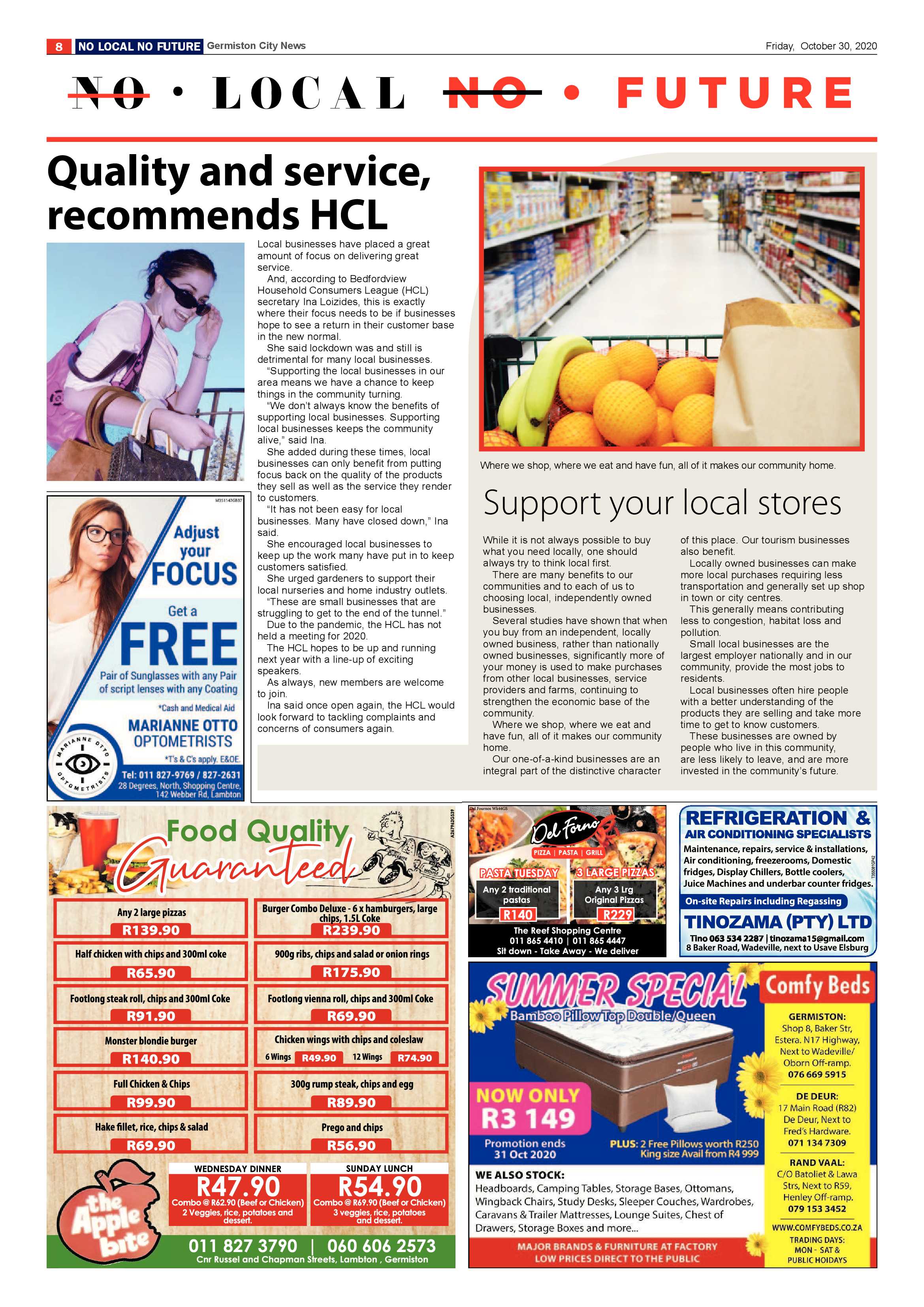 Germiston City News 28 October  2020 page 8