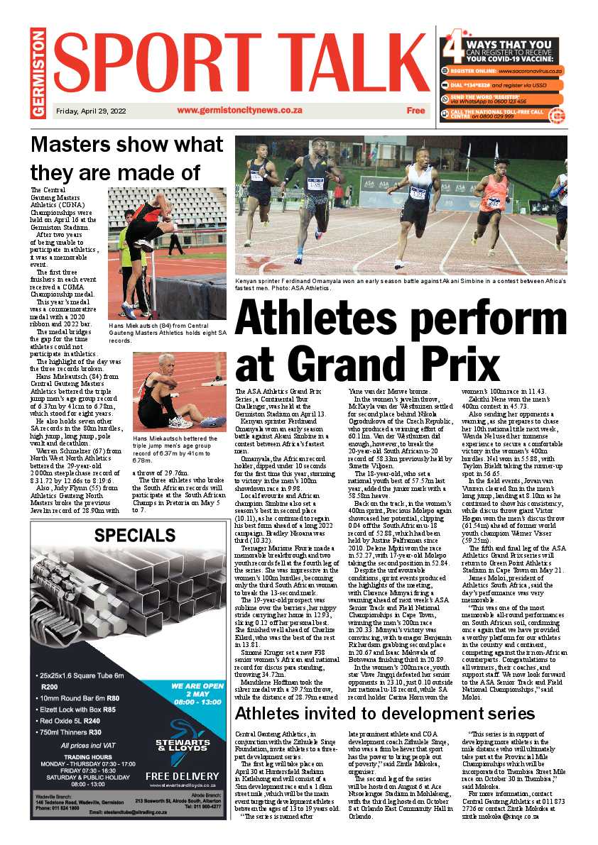Germiston City News 29 April 2022 page 14