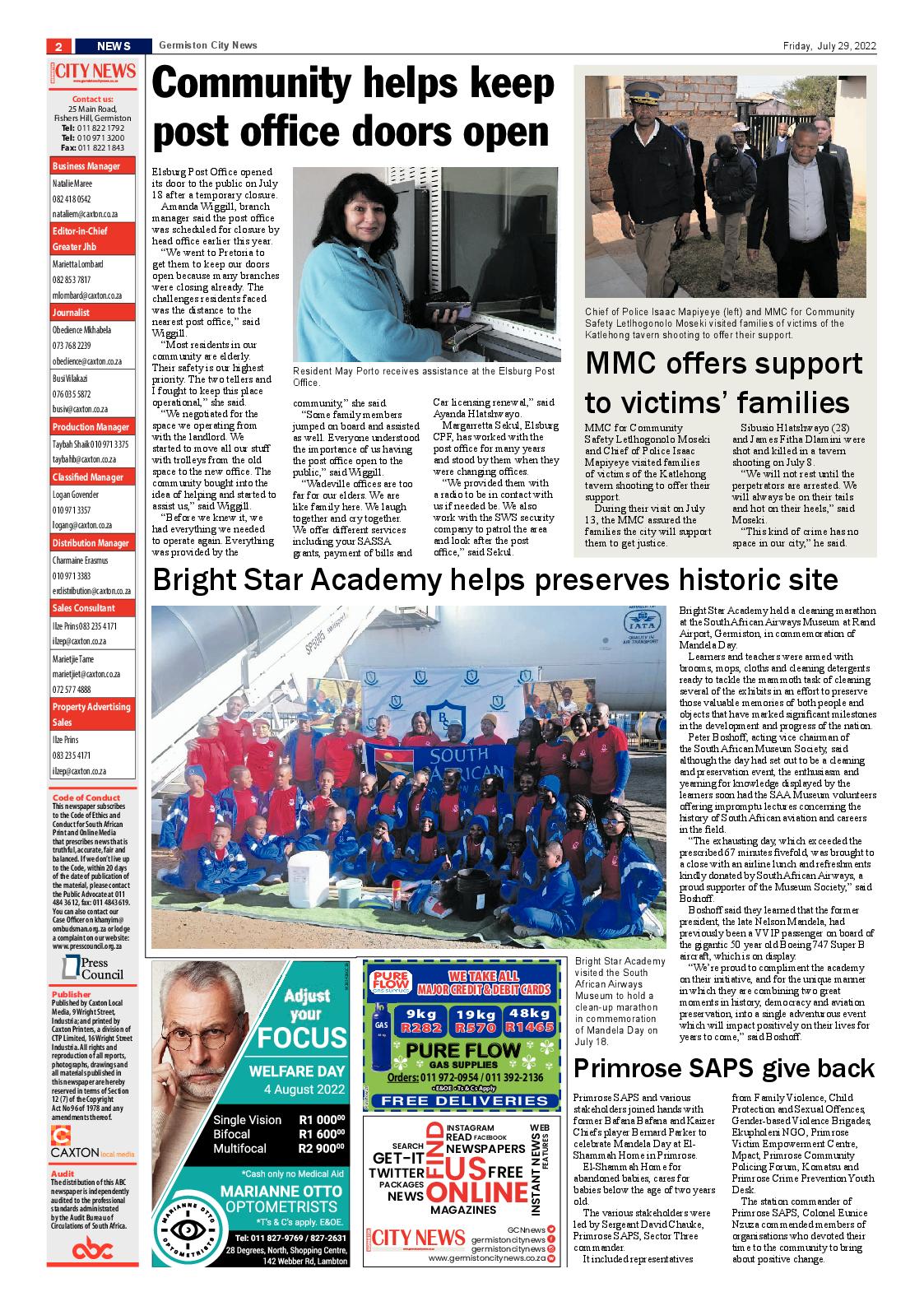Germiston City News 29 July 2022 page 2