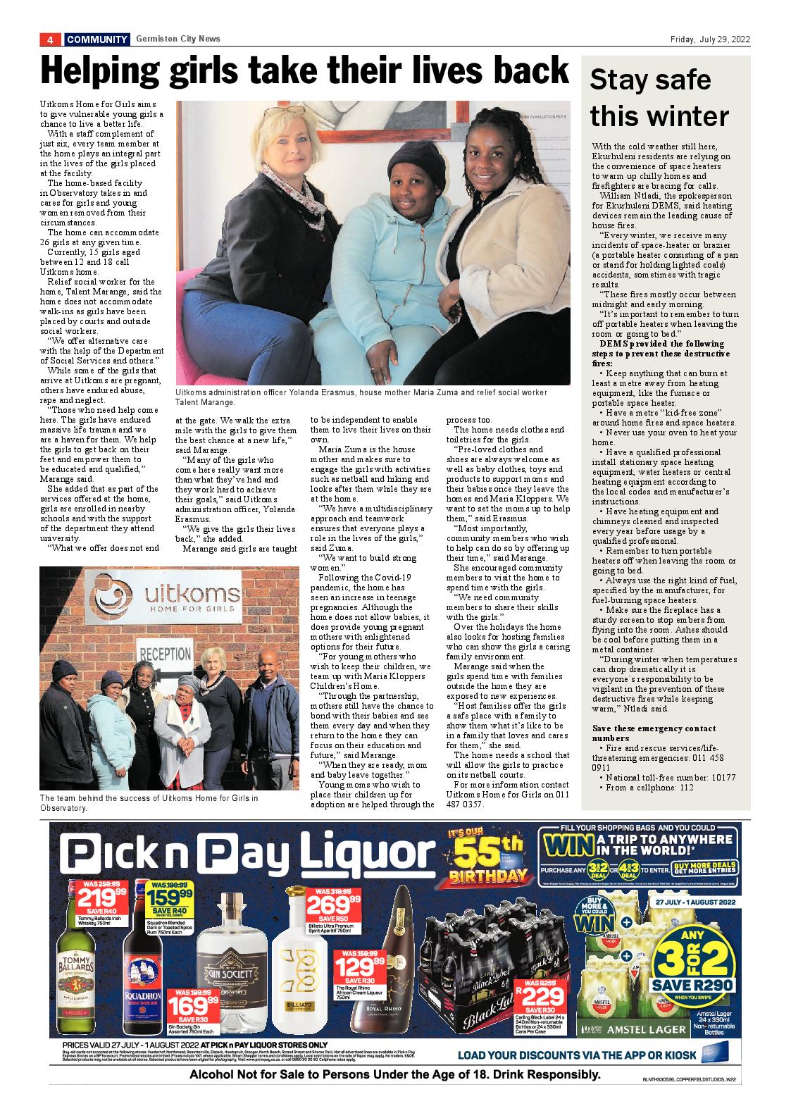 Germiston City News 29 July 2022 page 4