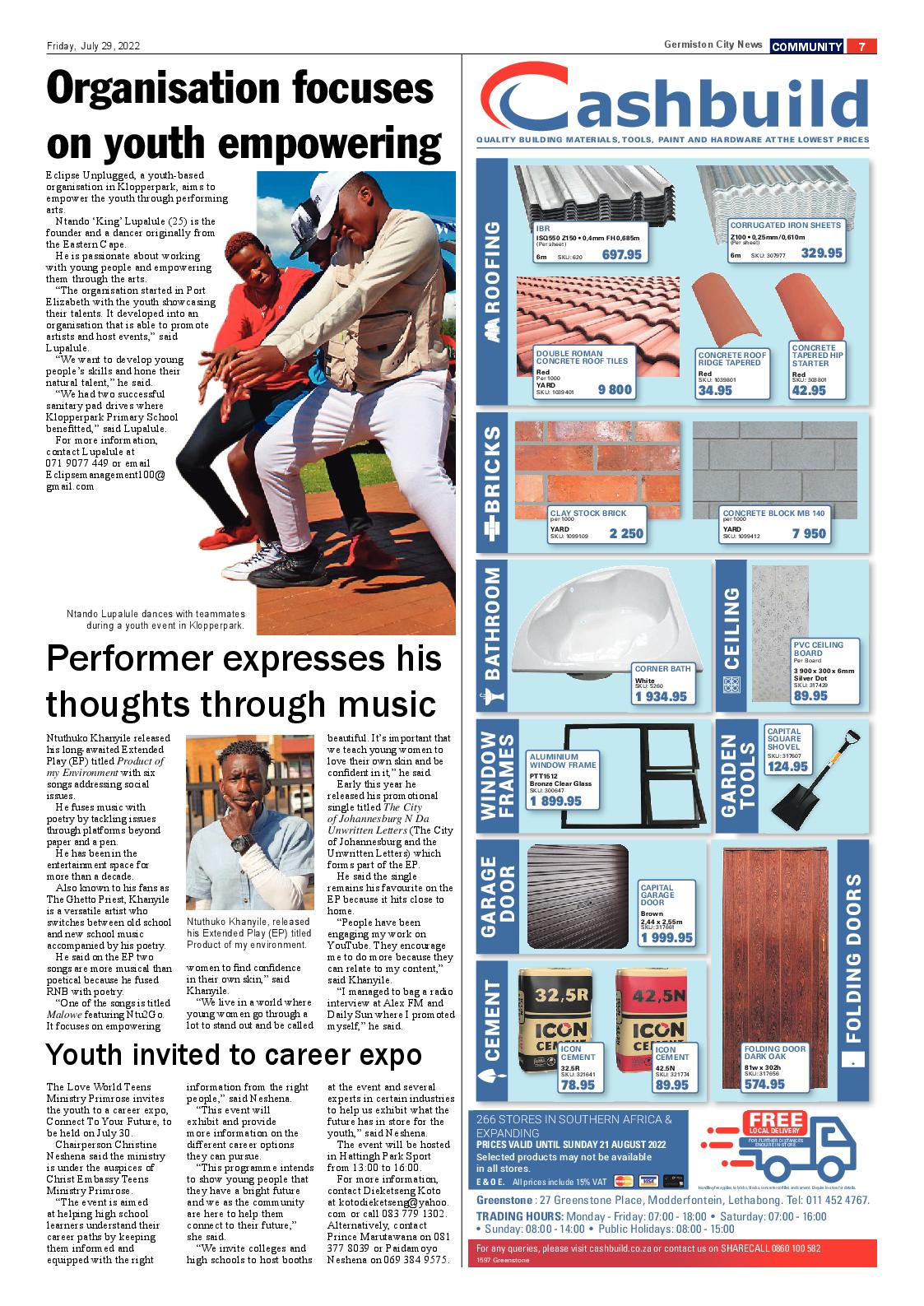 Germiston City News 29 July 2022 page 7