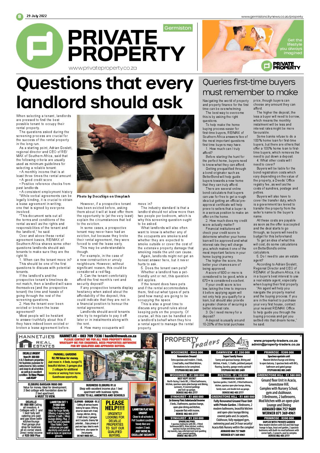 Germiston City News 29 July 2022 page 8