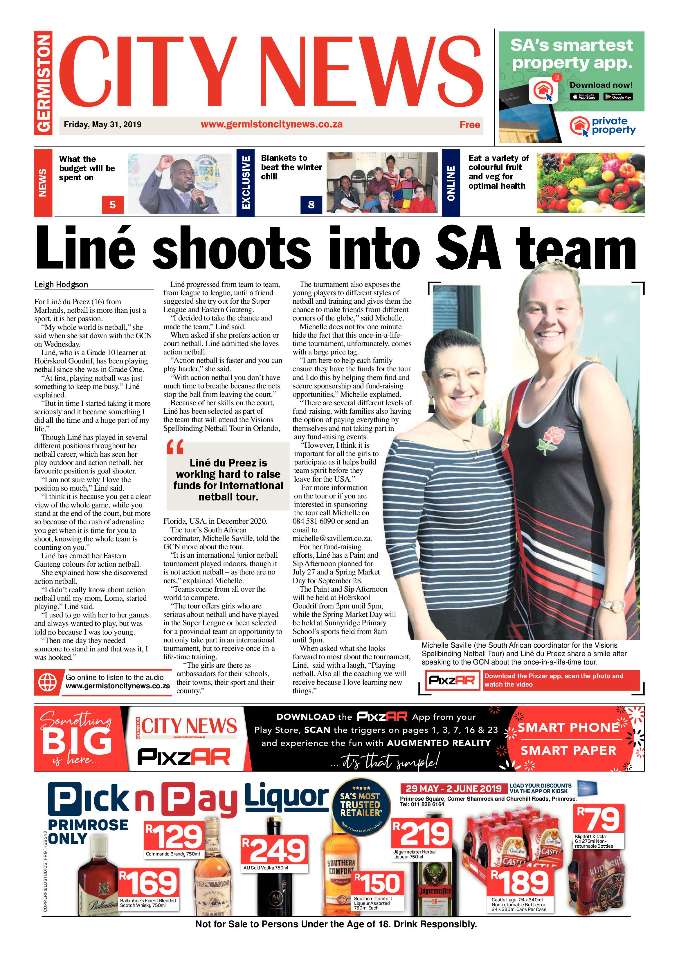 Germiston City News 29 May 2019 page 1