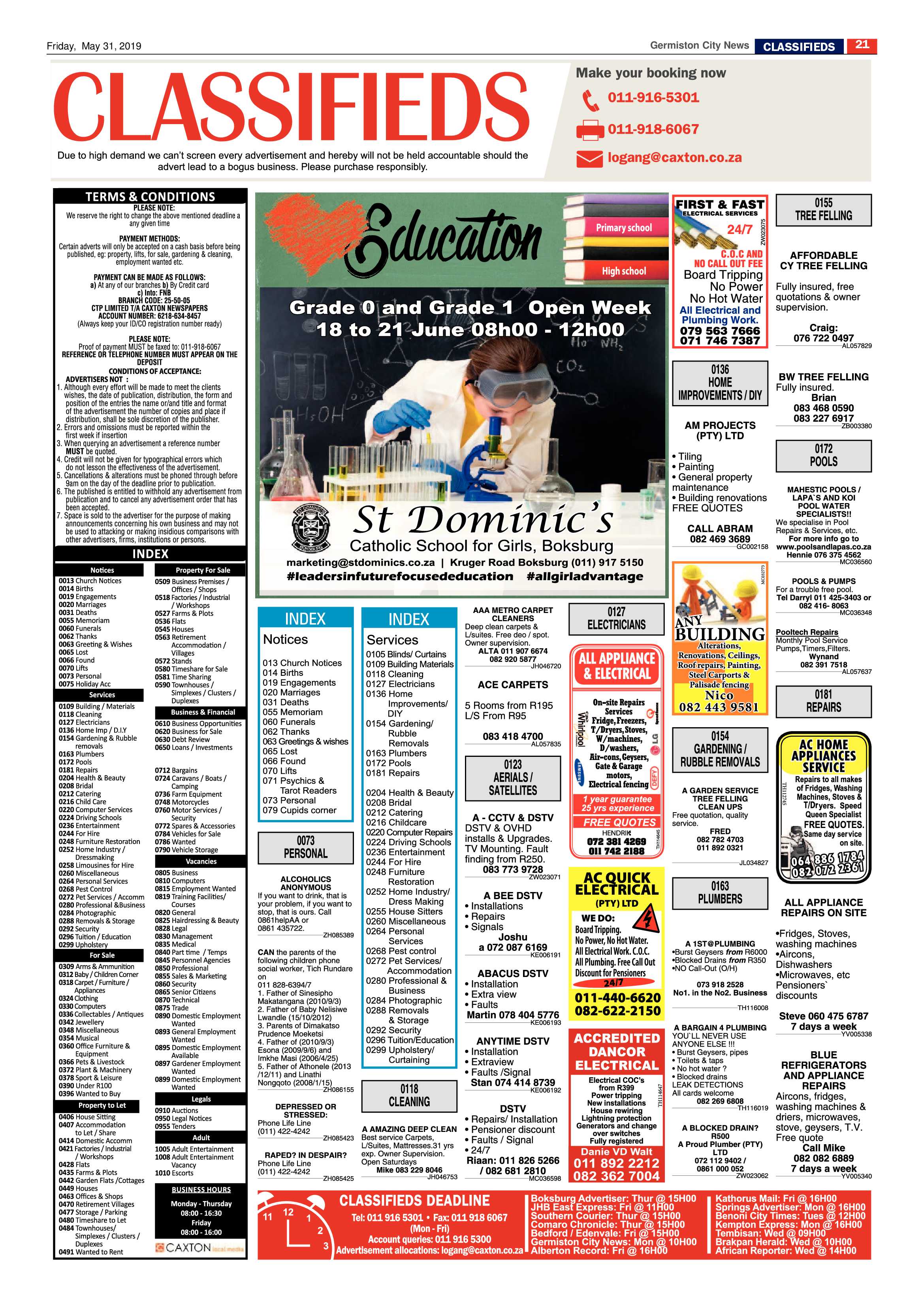 Germiston City News 29 May 2019 page 21