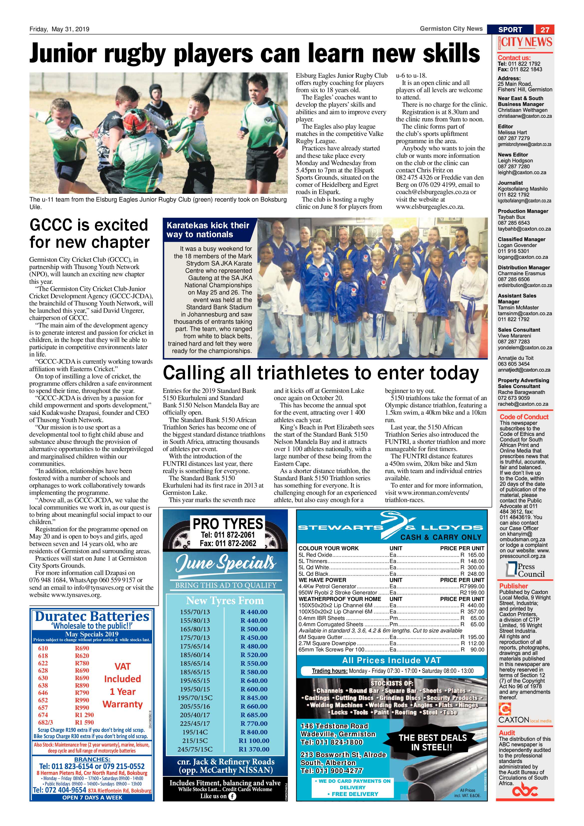 Germiston City News 29 May 2019 page 27