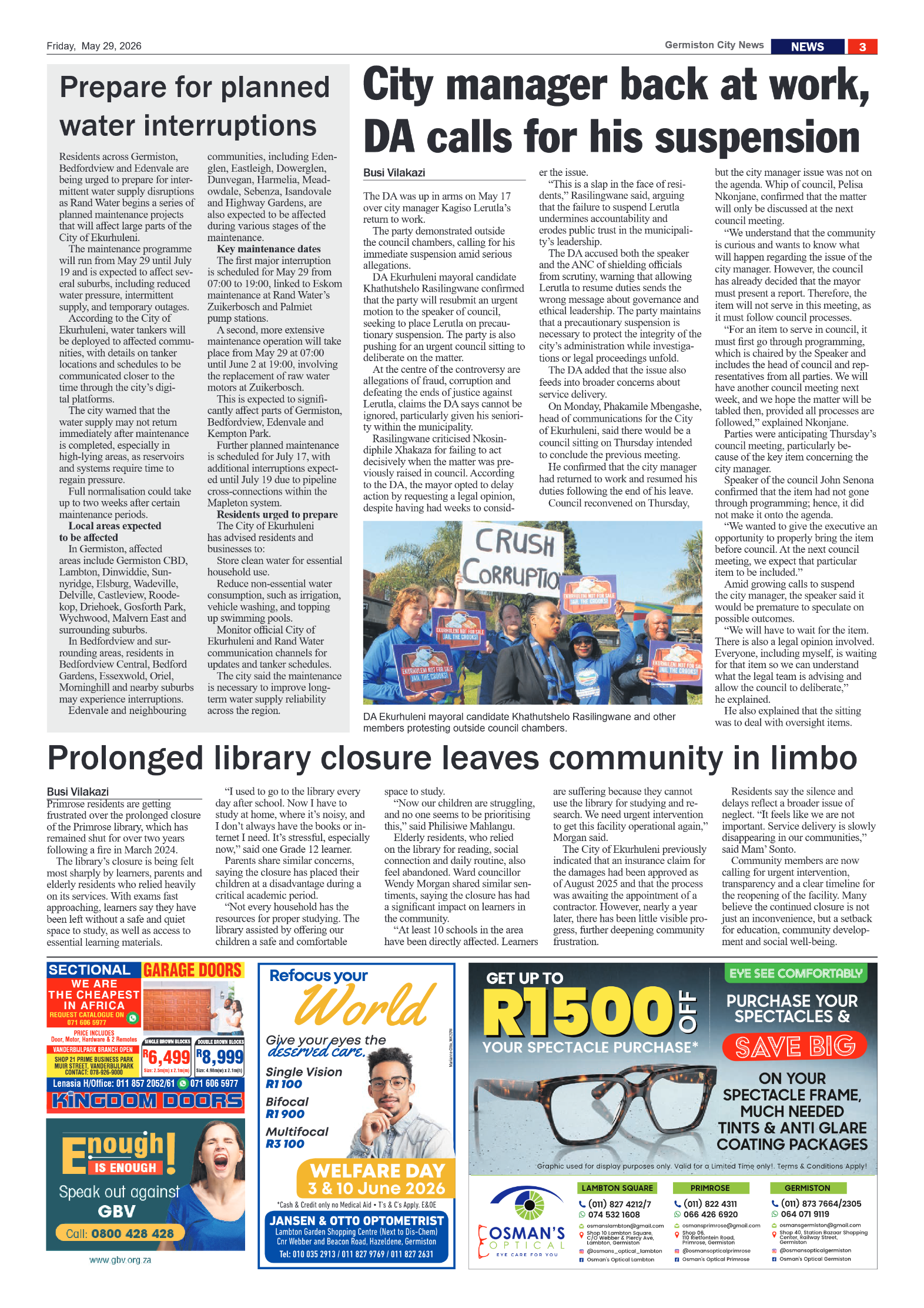 Germiston City News 29 May 2026 page 3