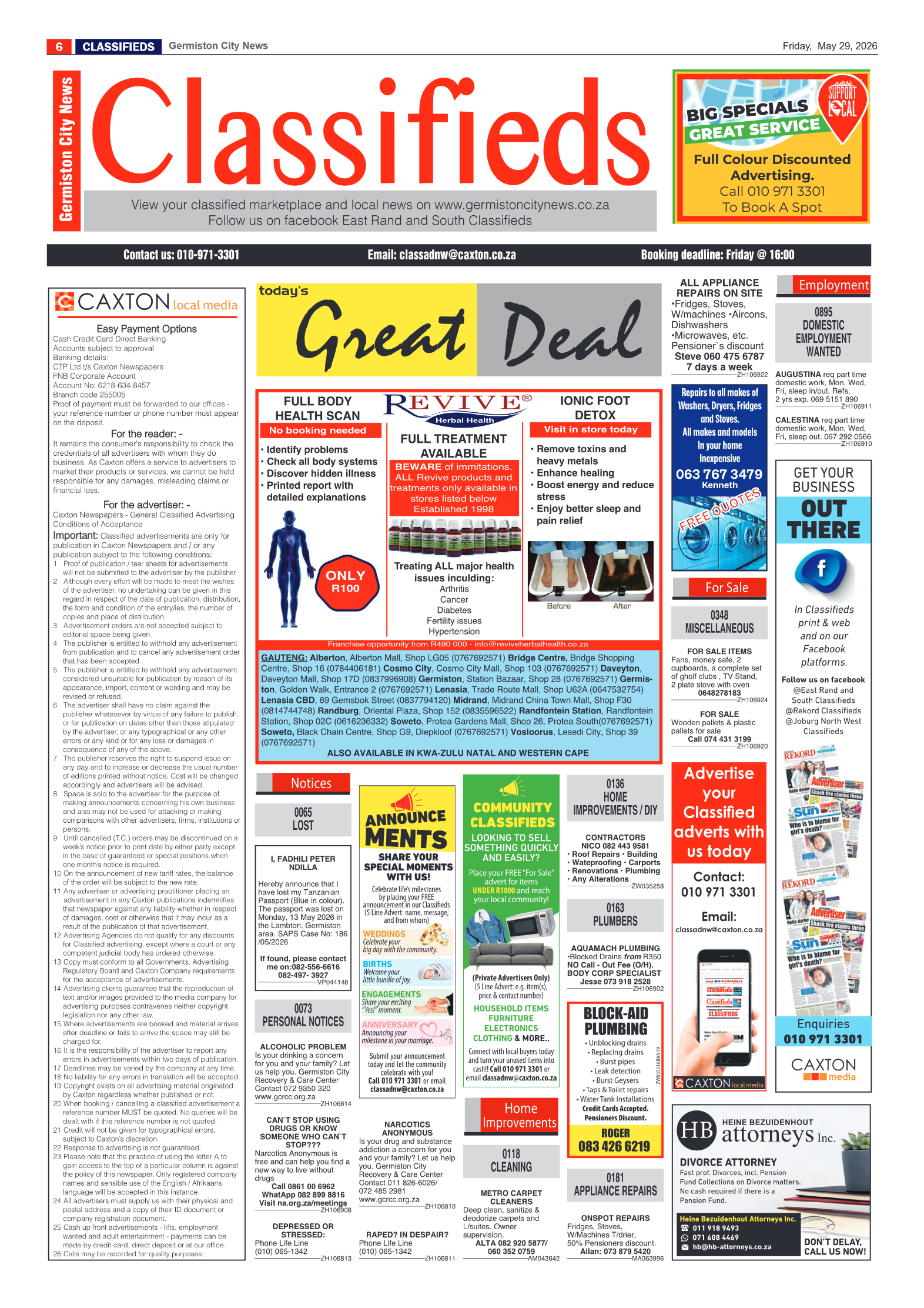Germiston City News 29 May 2026 page 6