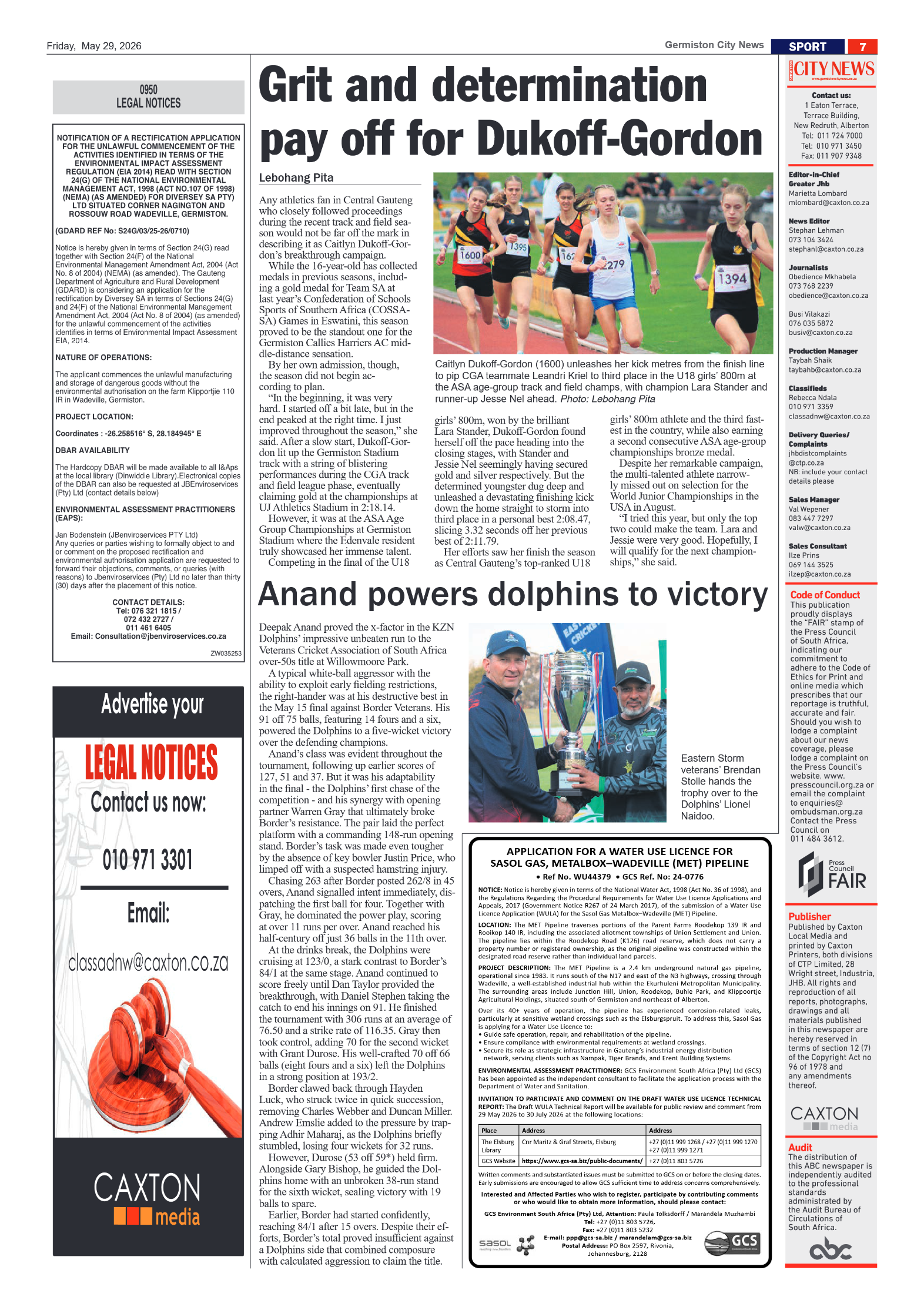 Germiston City News 29 May 2026 page 7