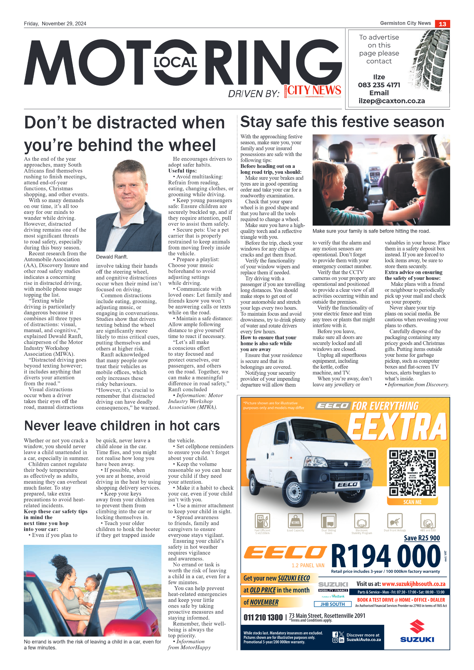 Germiston City News 29 November 2024 page 13