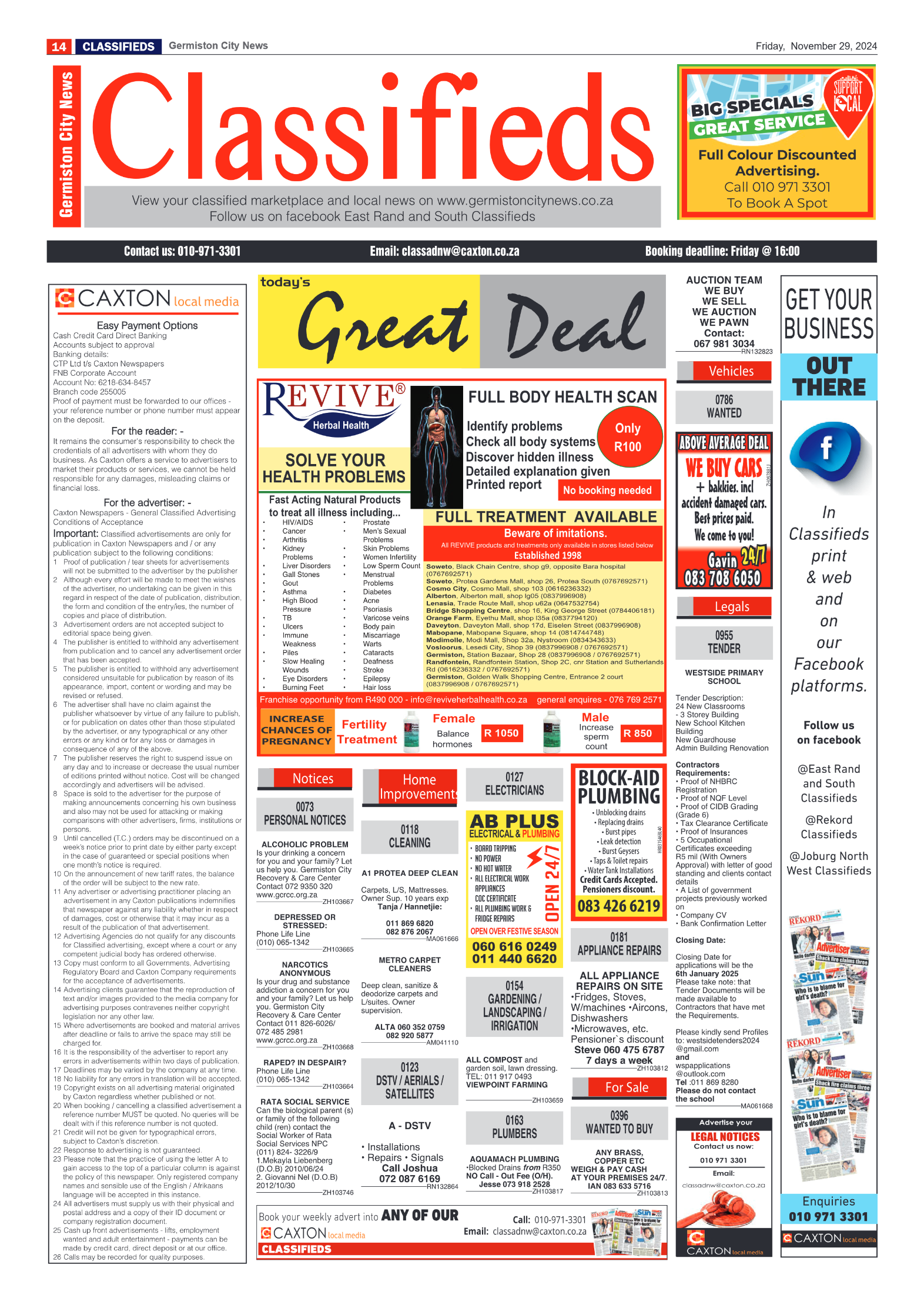 Germiston City News 29 November 2024 page 14