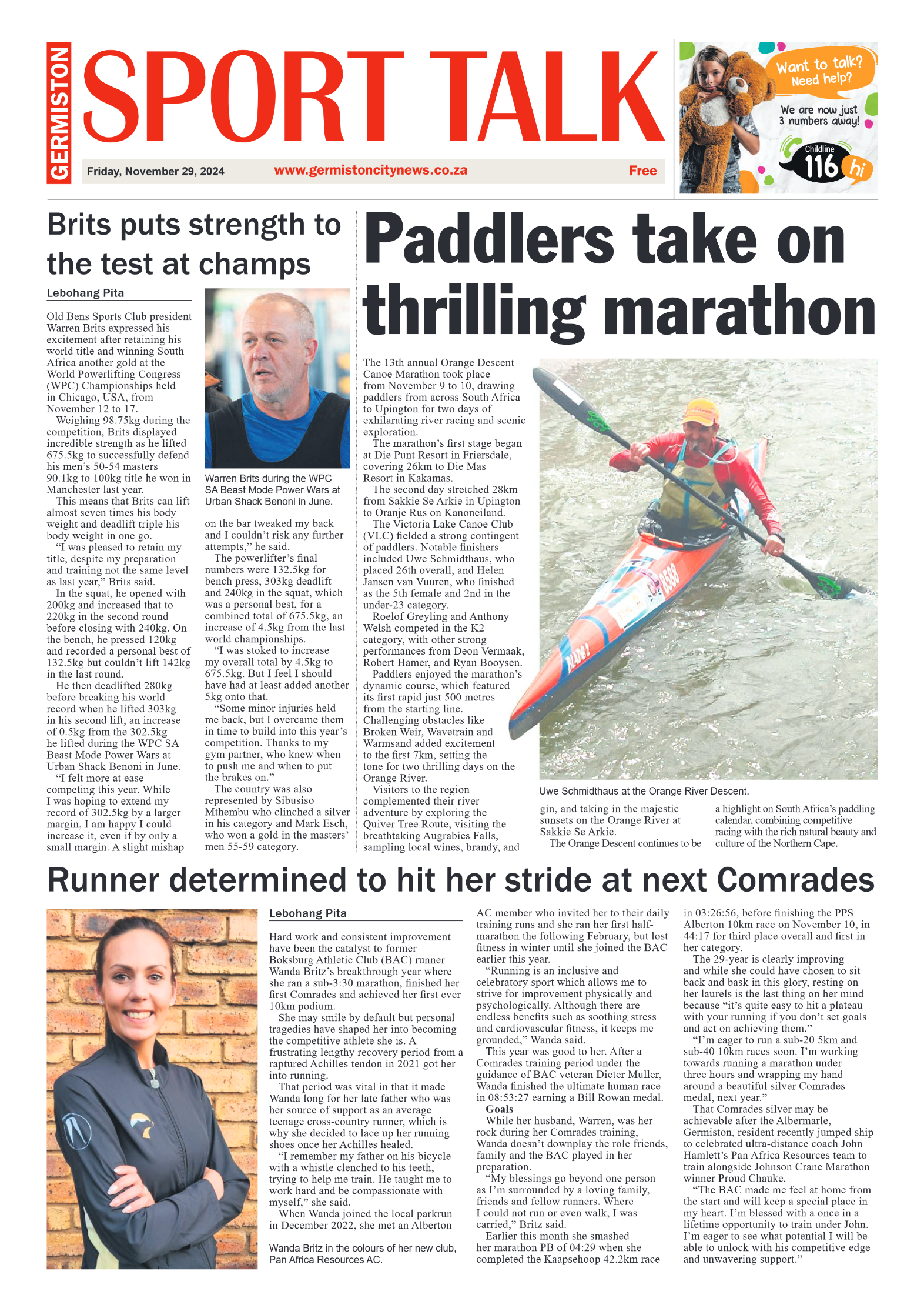 Germiston City News 29 November 2024 page 16