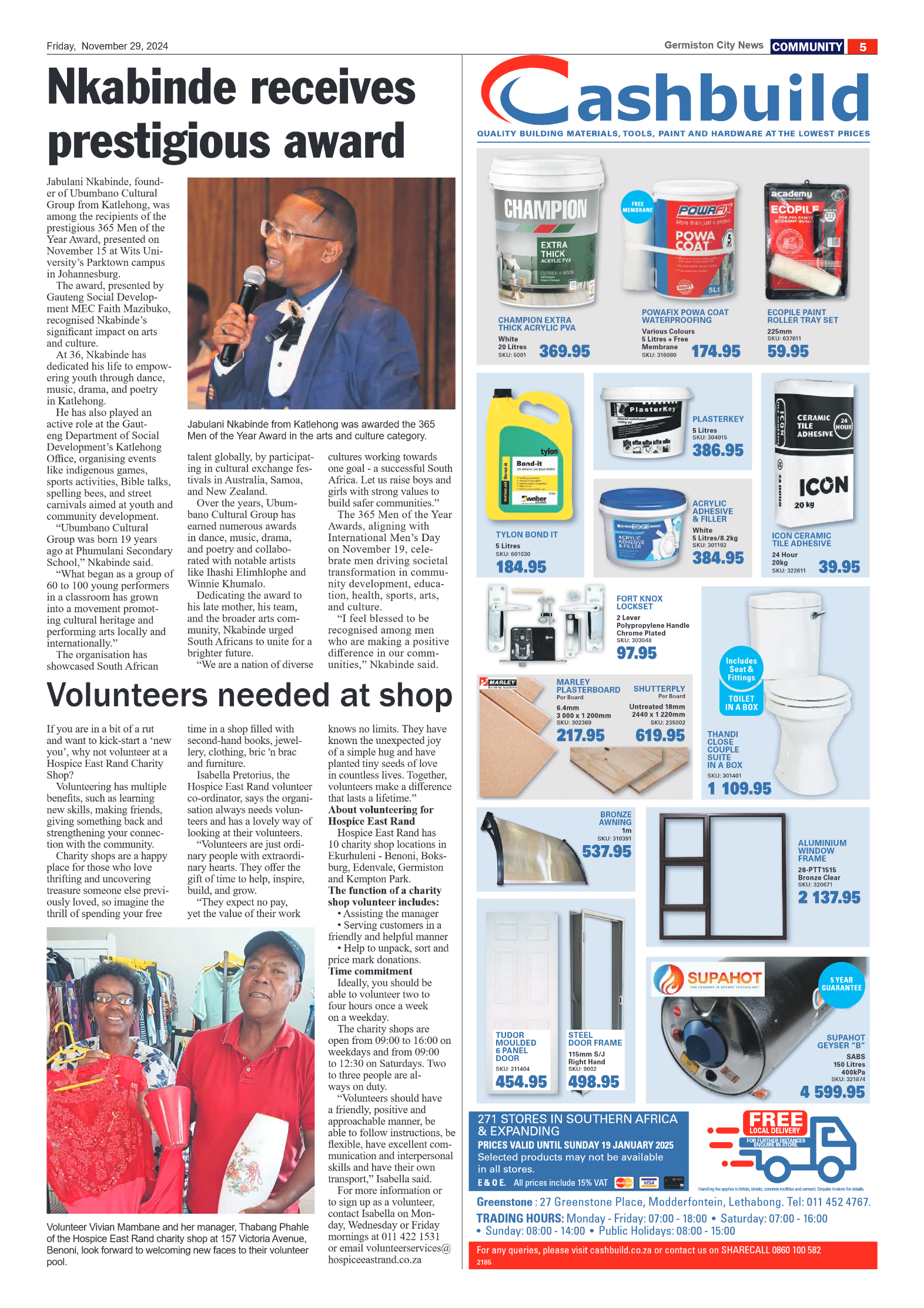 Germiston City News 29 November 2024 page 5