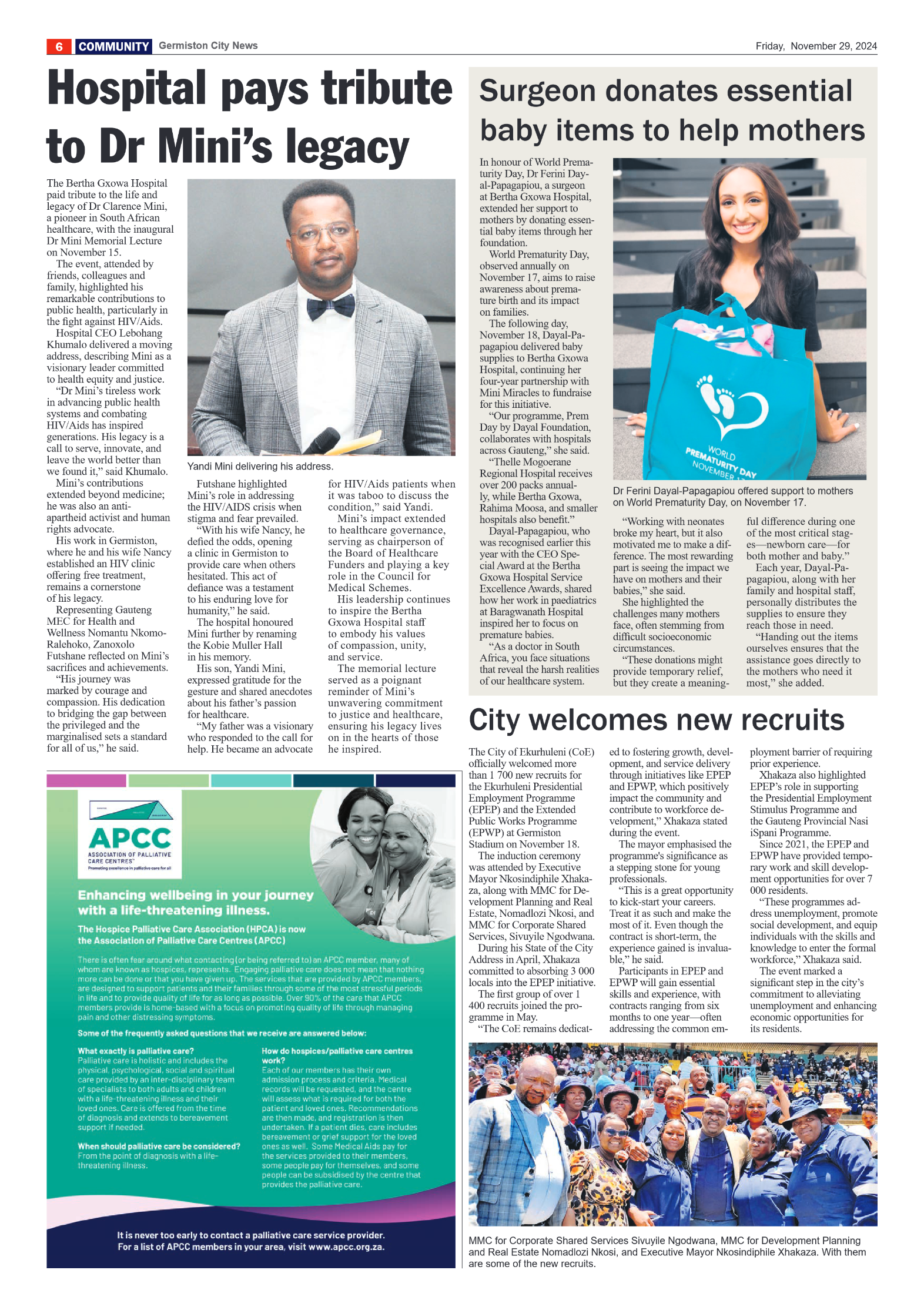 Germiston City News 29 November 2024 page 6