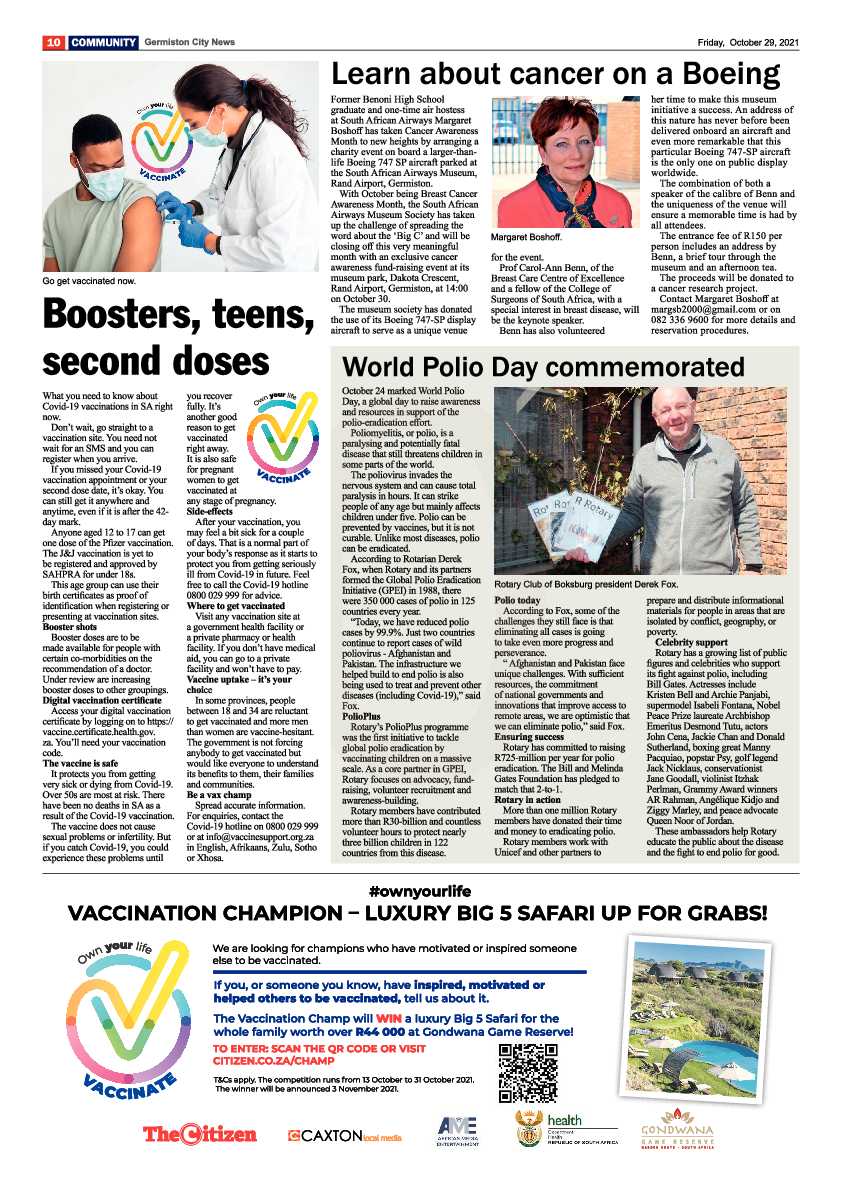 Germiston City News 29 October 2021 page 10