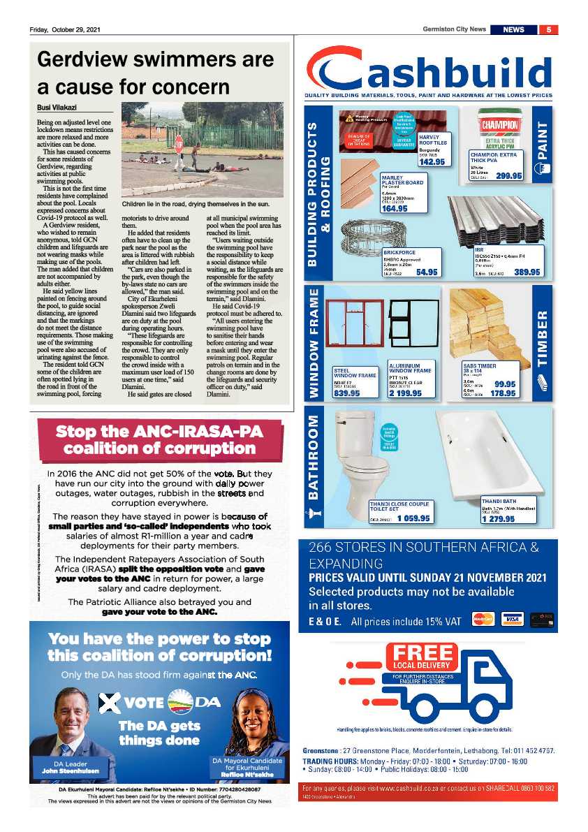 Germiston City News 29 October 2021 page 5