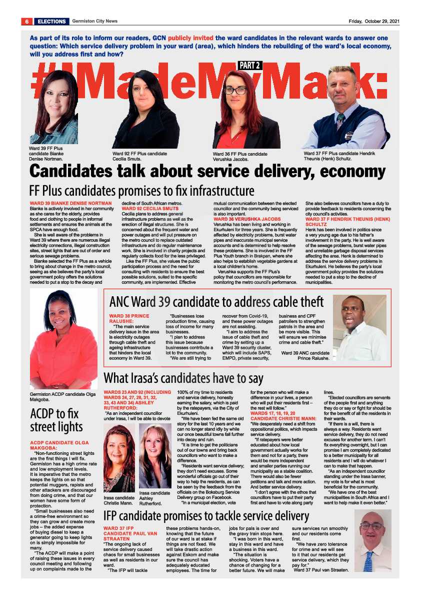 Germiston City News 29 October 2021 page 6
