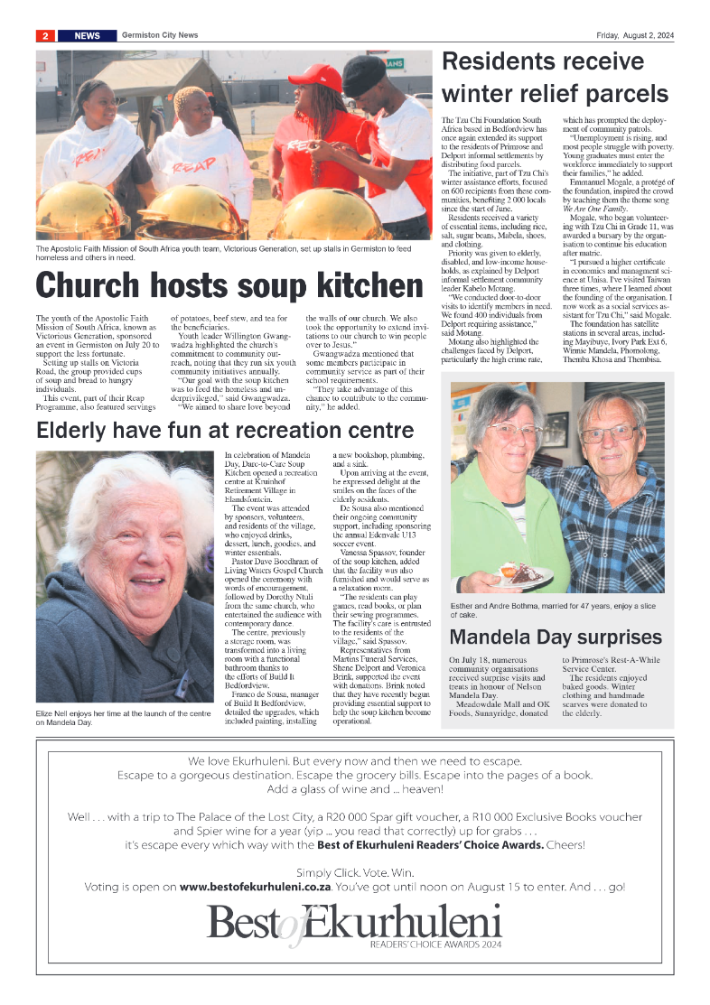 Germiston City News 2 Aug 2024 page 2