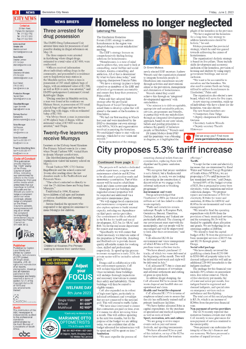 Germiston City News 2 June 2023 page 2