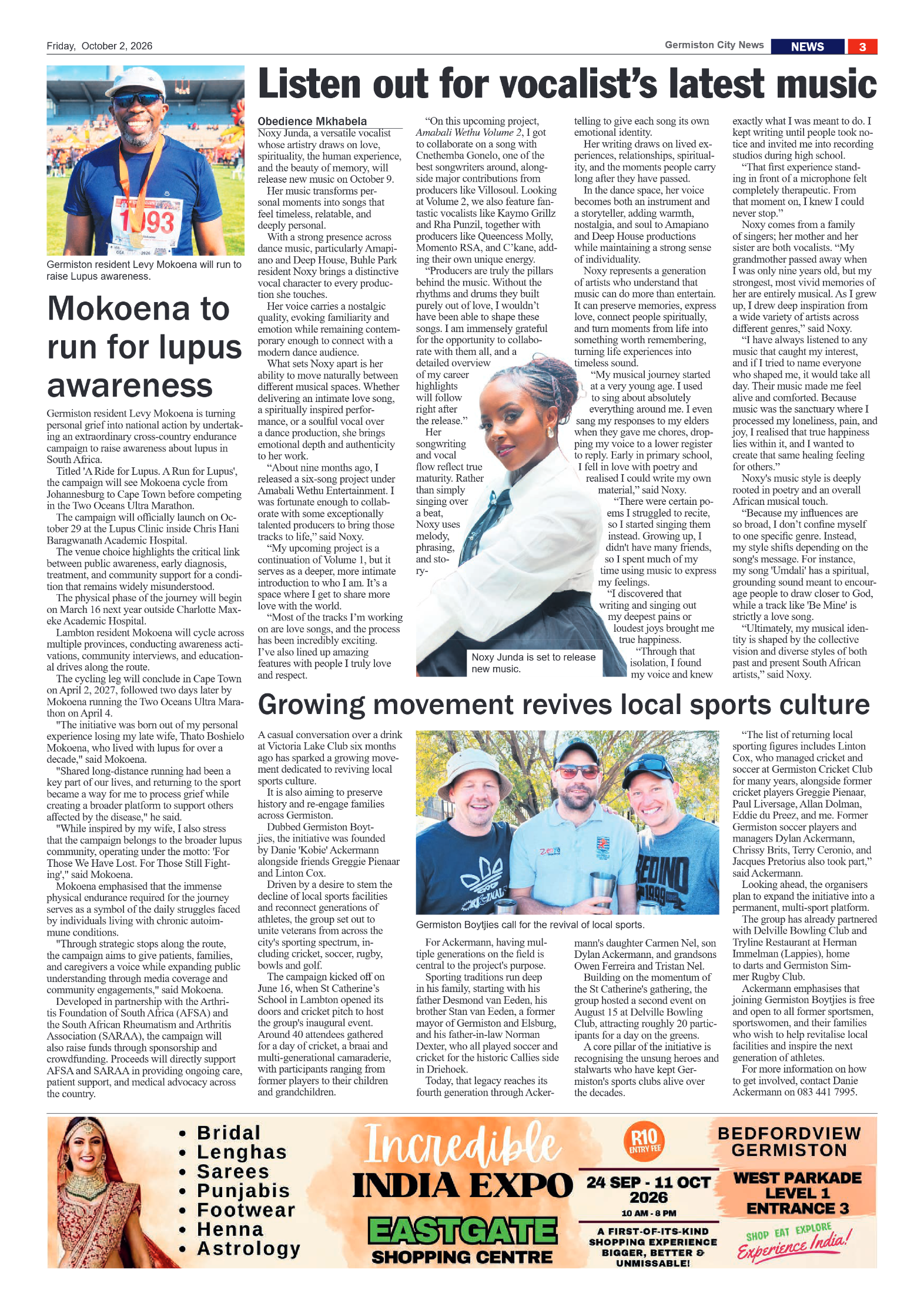 Germiston City News 2 October 2026 page 3