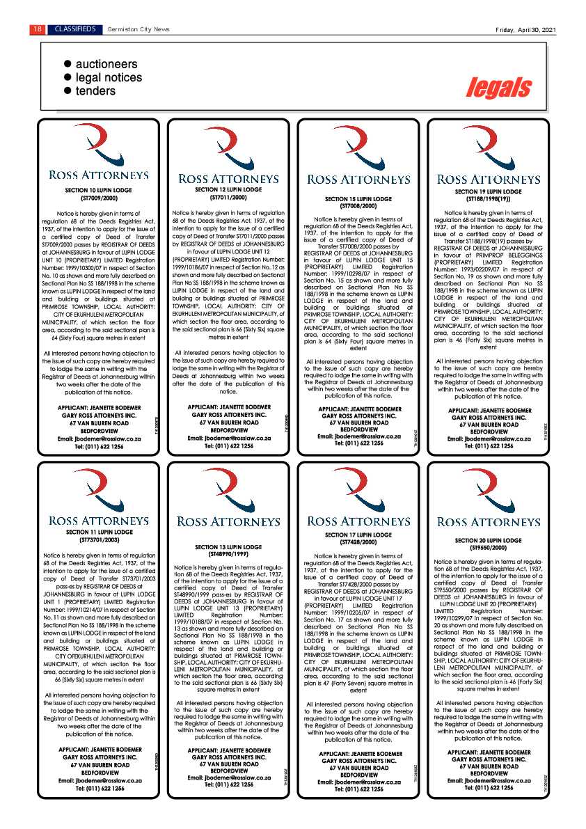 Germiston City News 30 April 2021 page 18