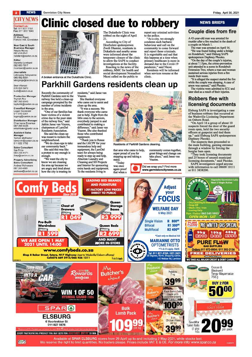 Germiston City News 30 April 2021 page 2