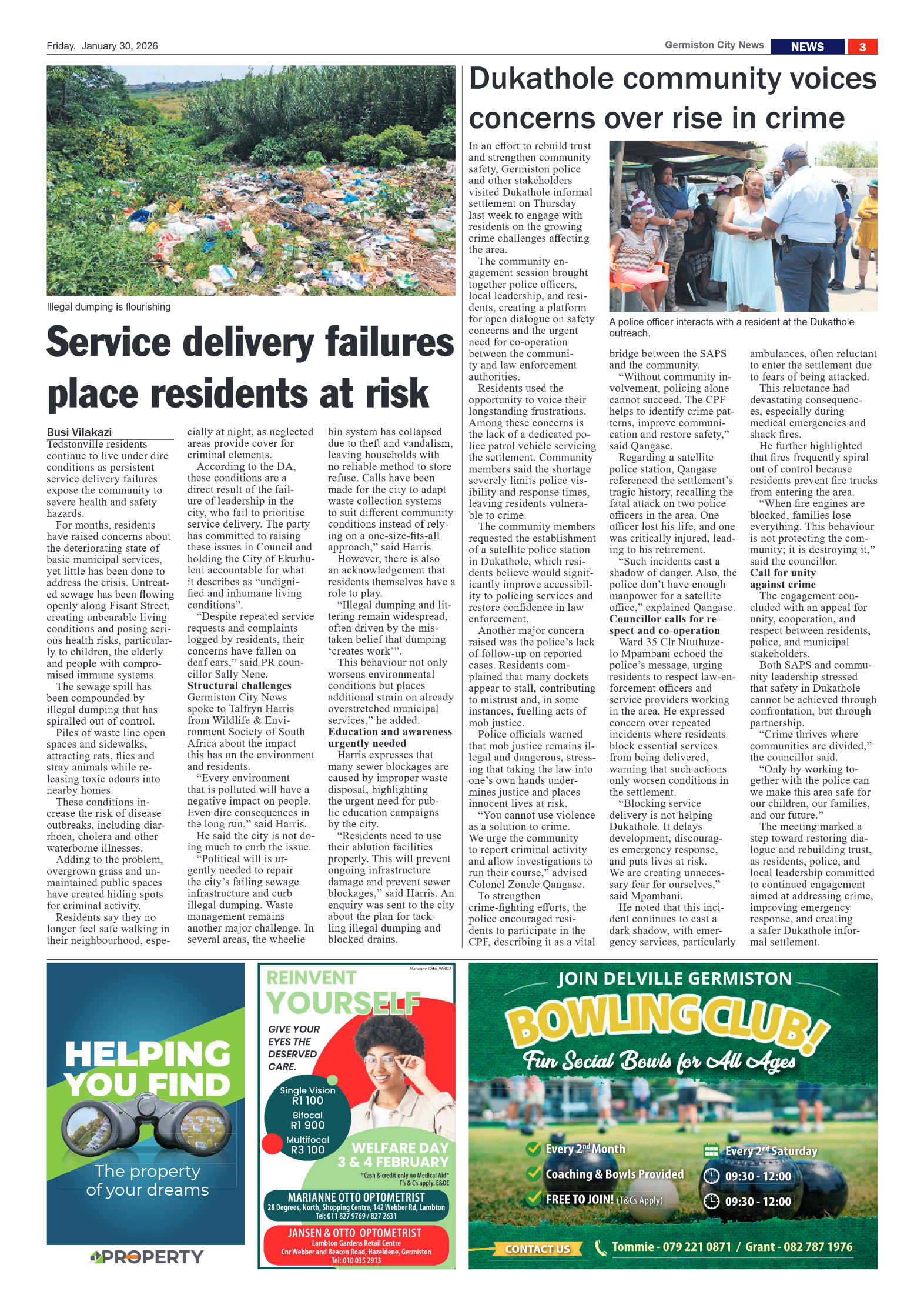 Germiston City News 30 January 2026 page 3