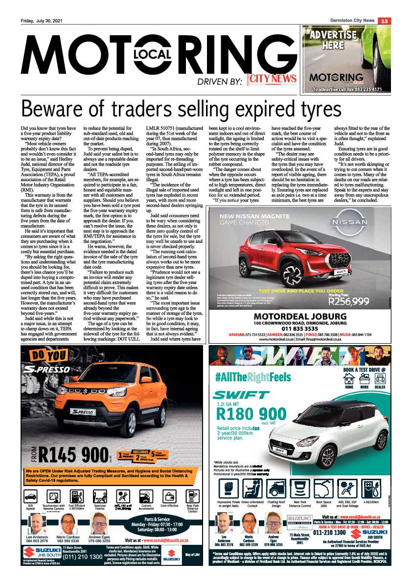 Germiston City News 30 July 2021 page 13