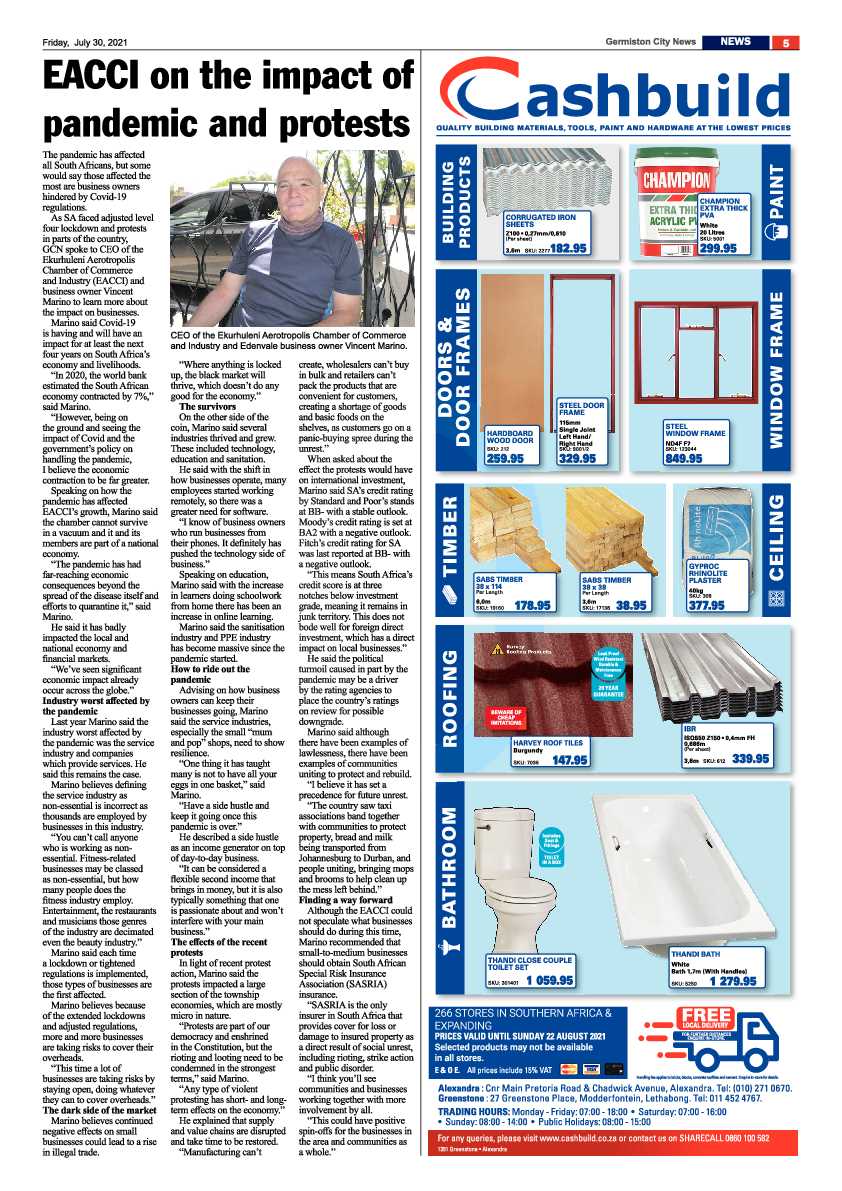 Germiston City News 30 July 2021 page 5