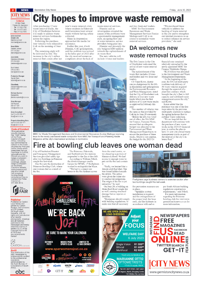 Germiston City News 30 June 2023 page 2