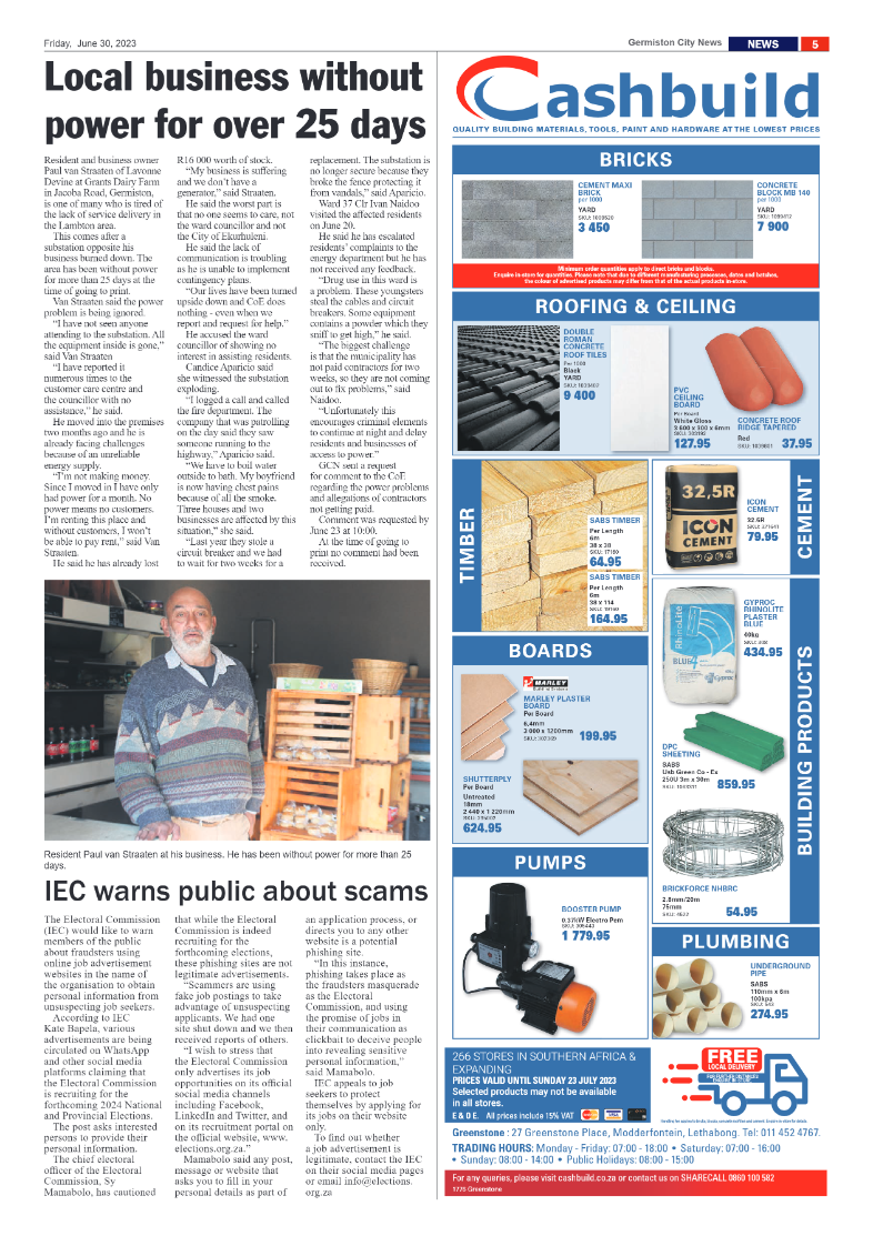 Germiston City News 30 June 2023 page 5
