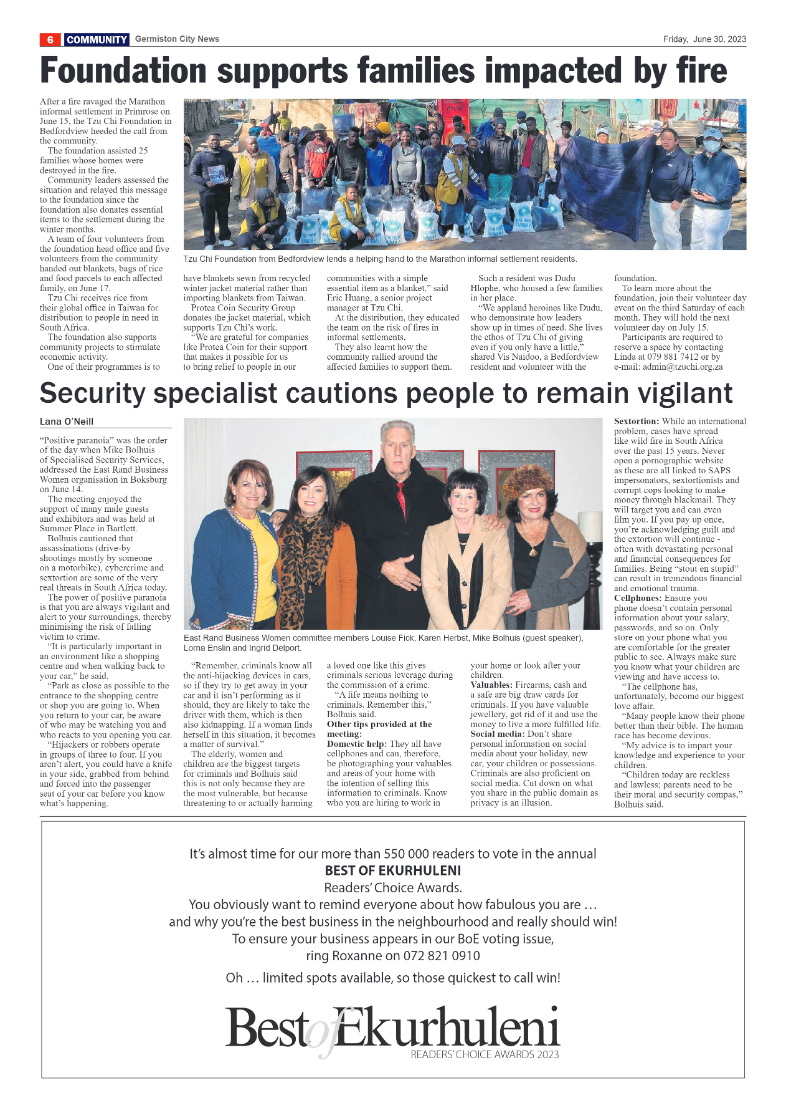 Germiston City News 30 June 2023 page 6