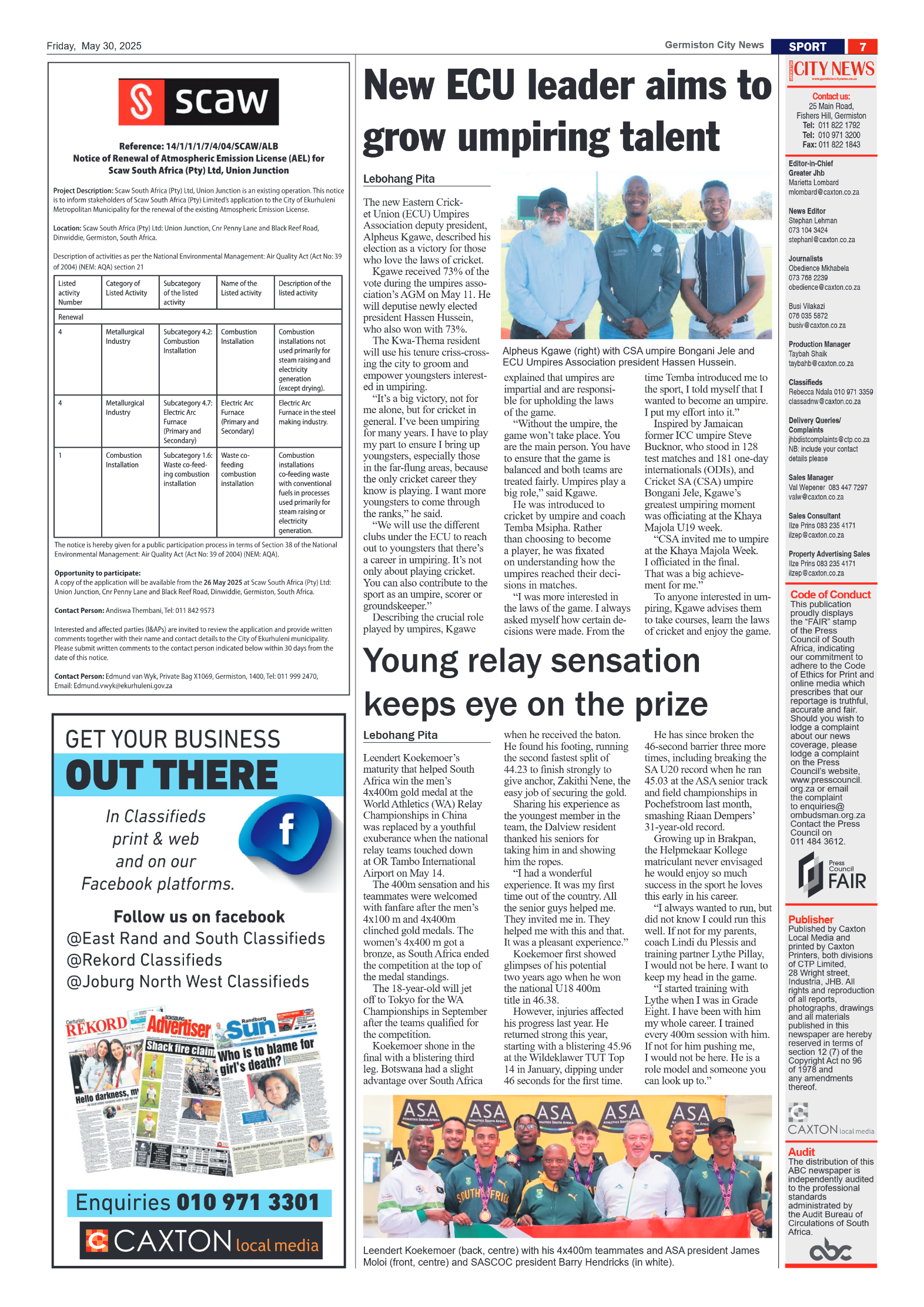 Germiston City News 30 May 2025 page 7